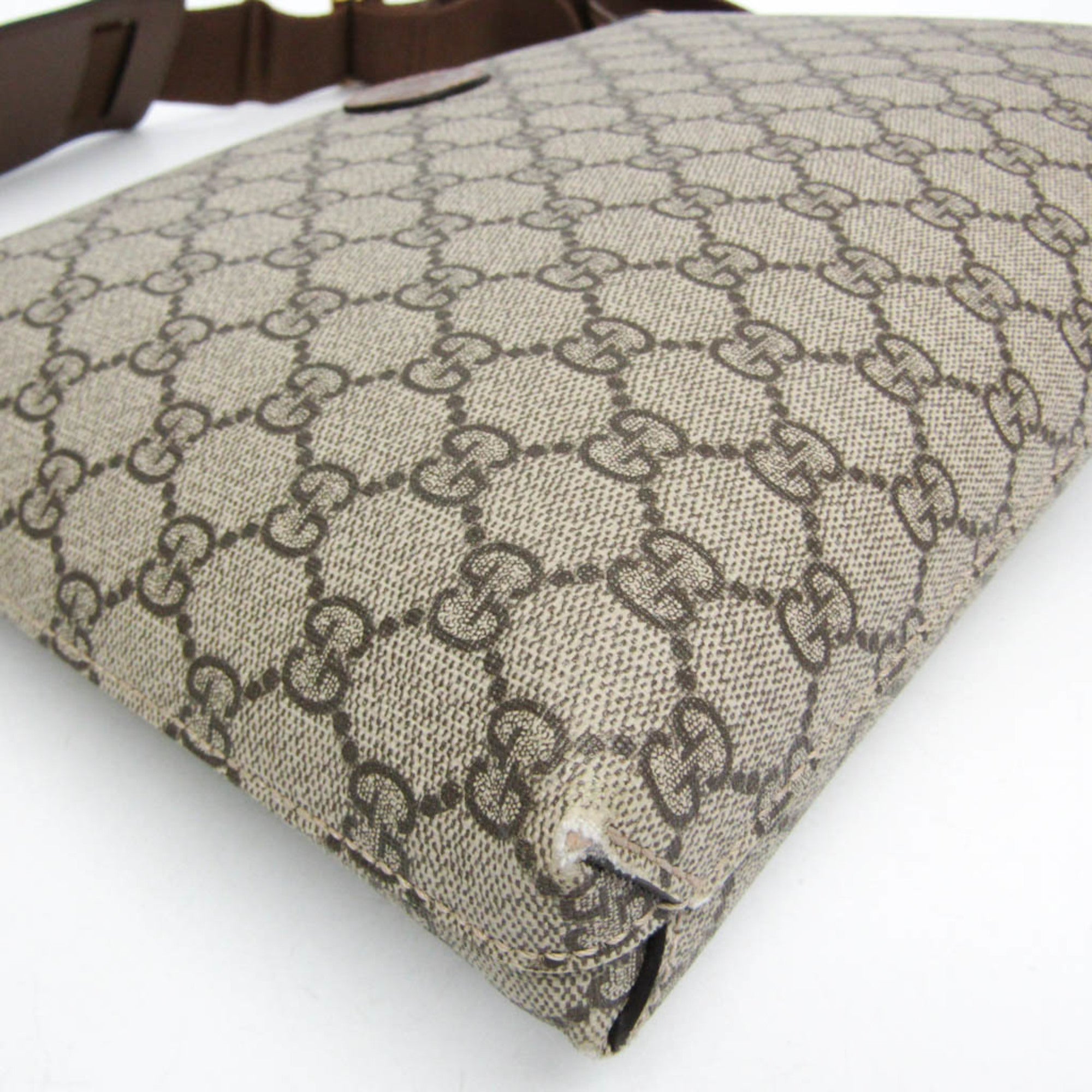Interlocking G Patch Wristlet Messenger Bag GG Coated Canvas Small