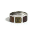 Louis Vuitton Brown Metal Band Ring (Pre-Owned)