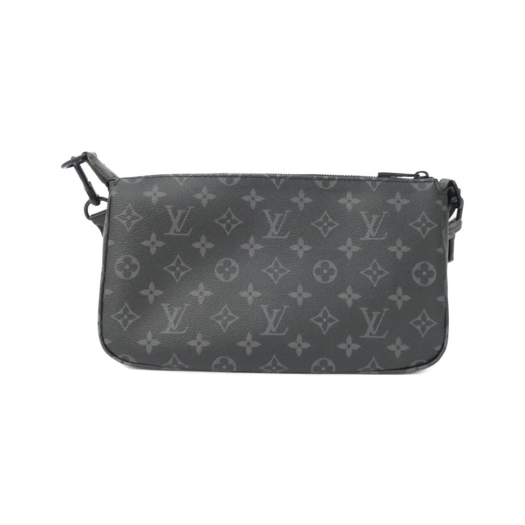 Louis Vuitton Black Coated Canvas Pochette Shoulder Bag (Pre-Owned)