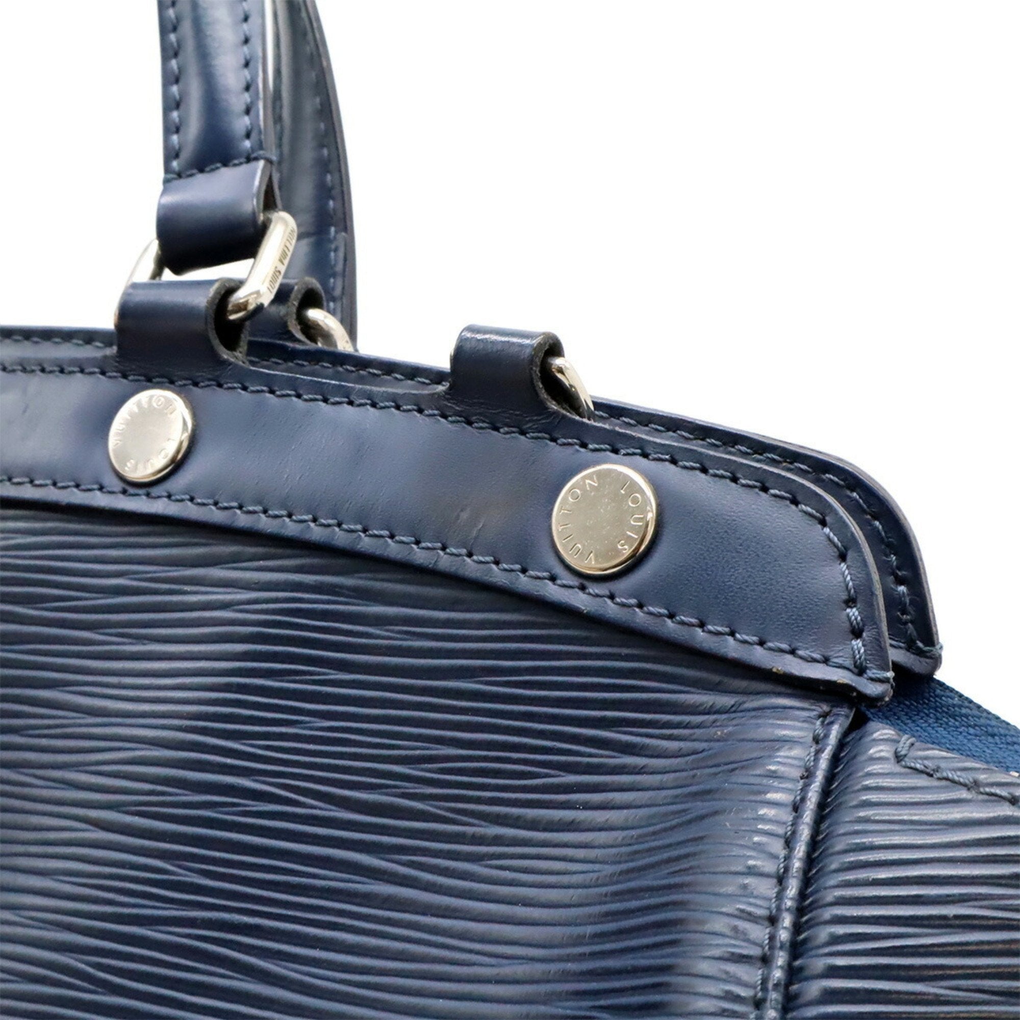 Louis Vuitton Indigo Epi Leather Handbag Shoulder Bag Tote Bag (Pre-Owned)