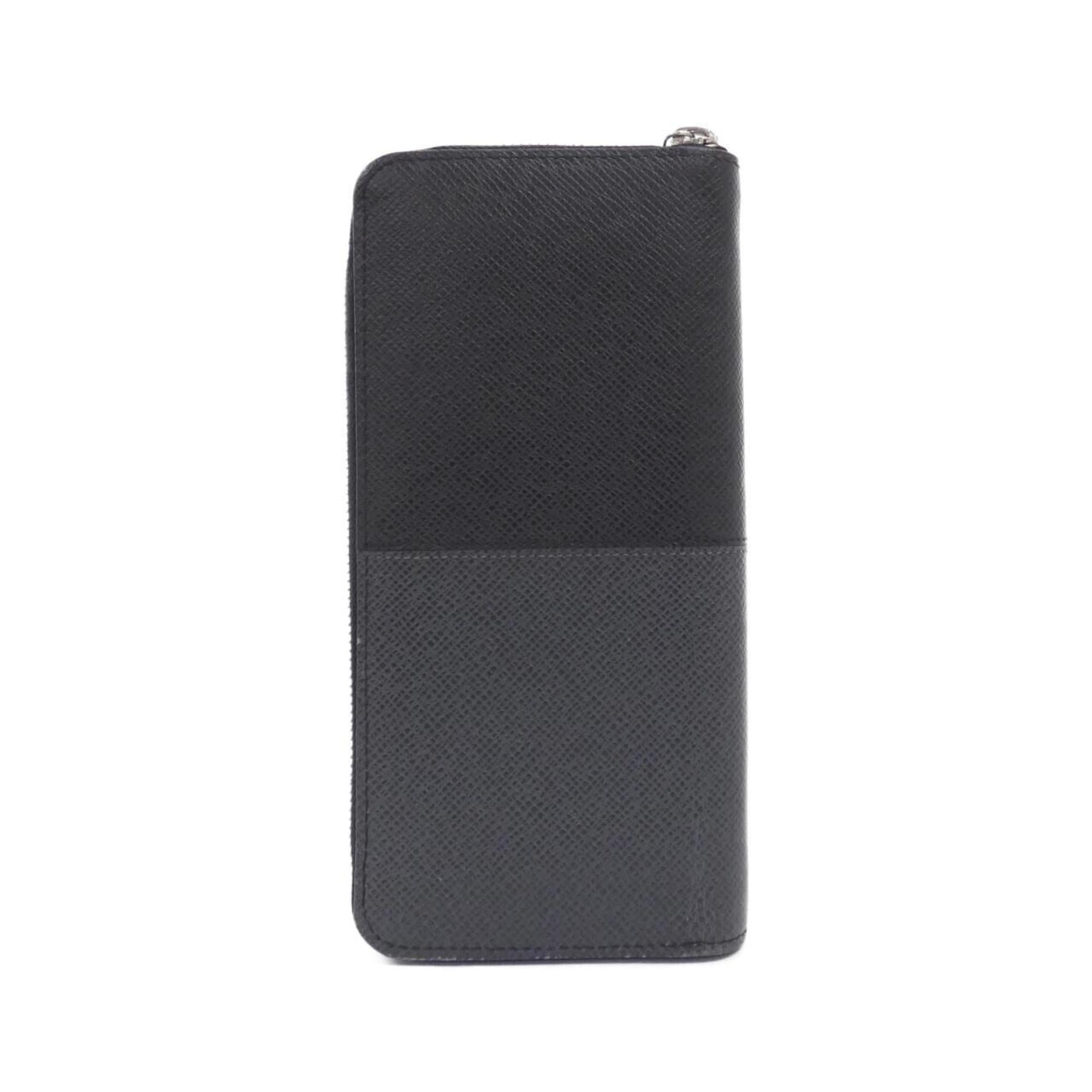 Louis Vuitton Gris Leather Long Wallet (Bi-Fold) (Pre-Owned)