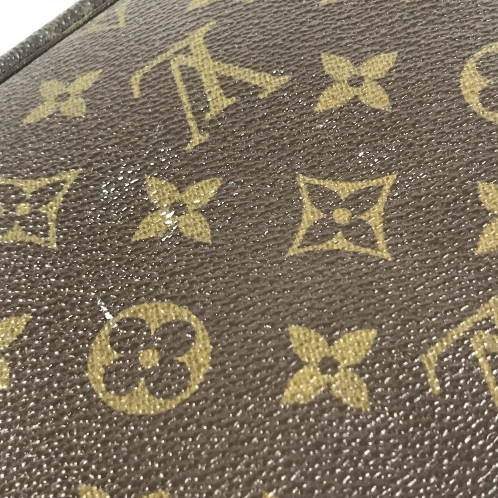 Louis Vuitton Monogram Brown Monogram Clutch Bag Pouch (Pre-Owned)