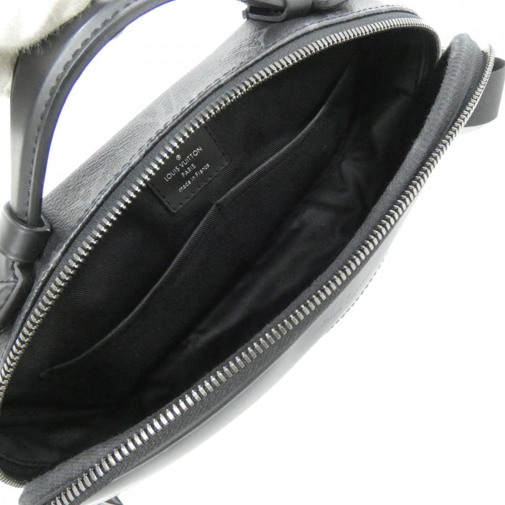 Louis Vuitton Black Coated Canvas Shoulder Bag (Pre-Owned)