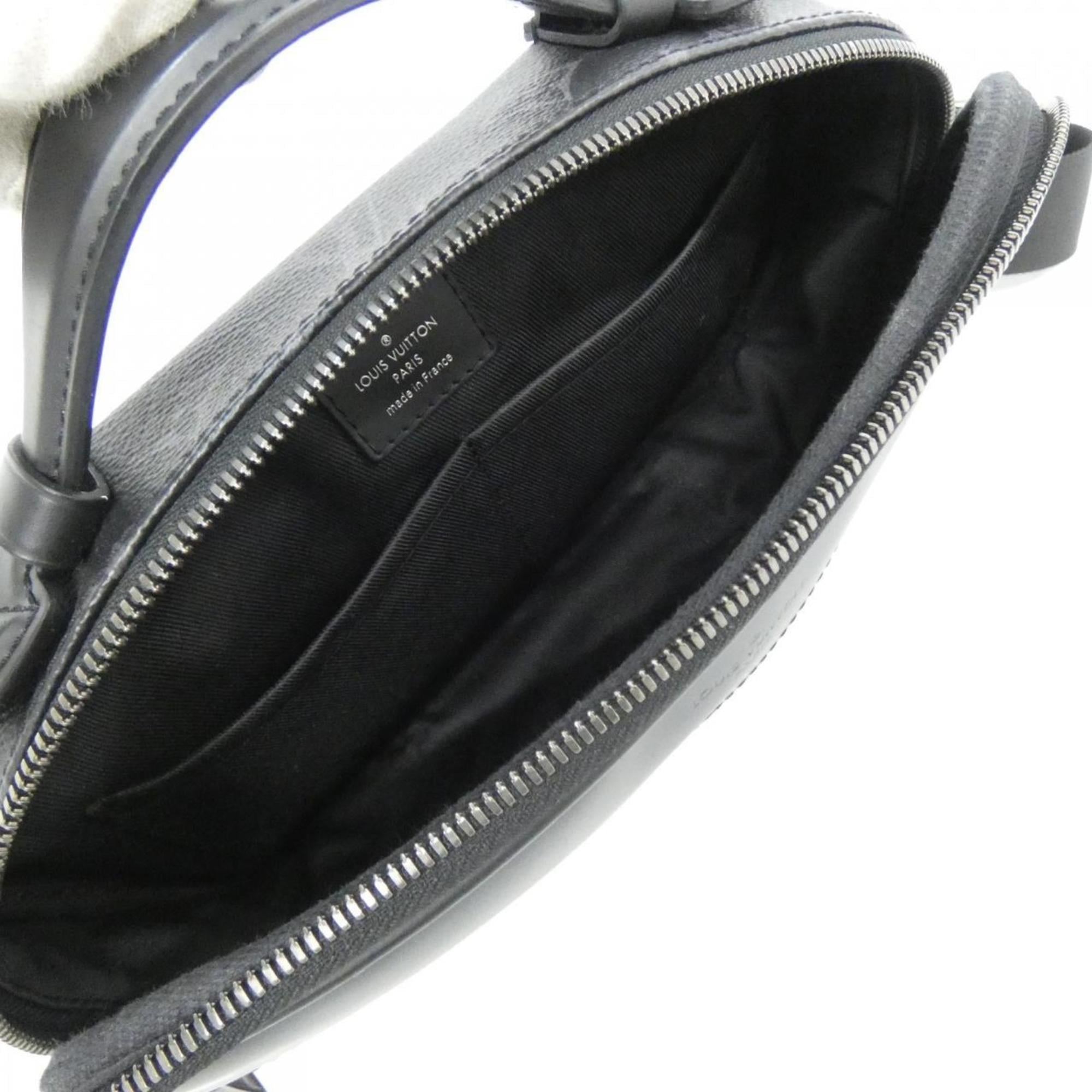 Louis Vuitton Black Coated Canvas Shoulder Bag (Pre-Owned)