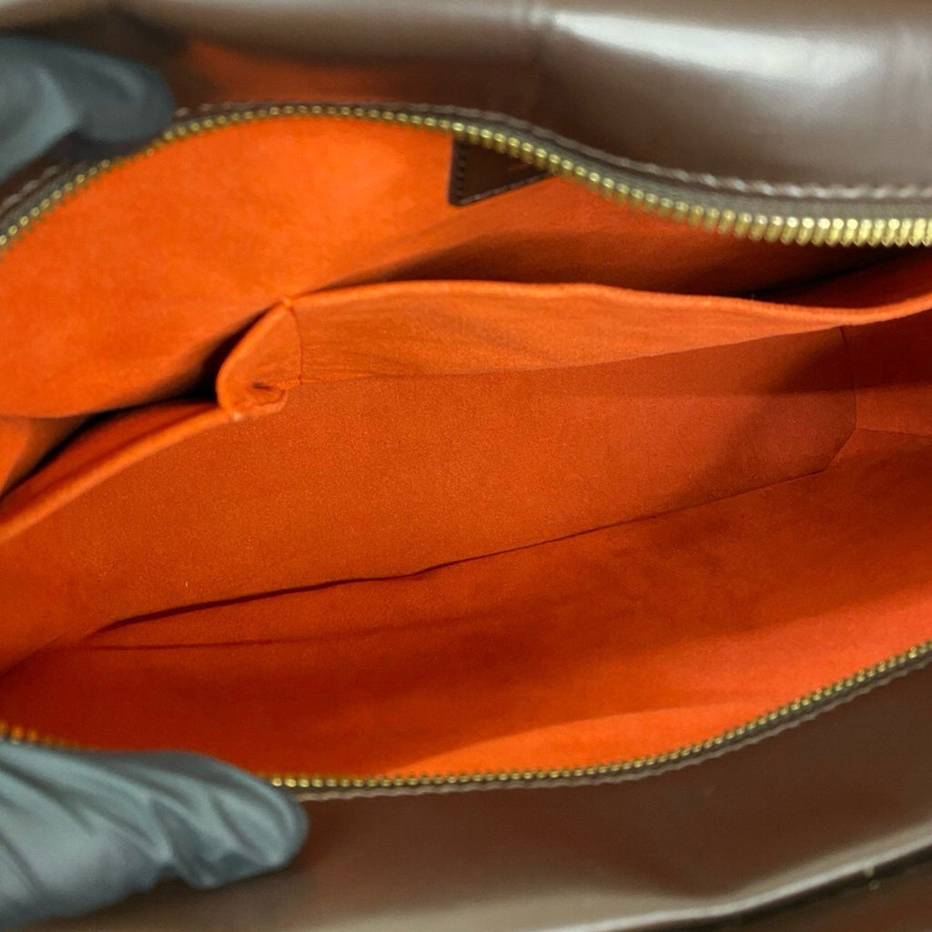 Louis Vuitton Brown Leather Pvc Boston Bag Handbag (Pre-Owned)