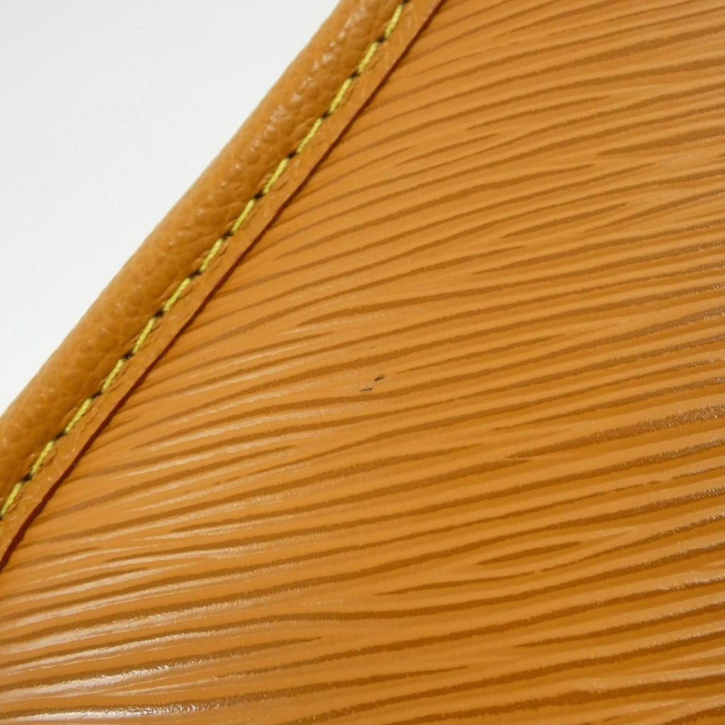 Louis Vuitton Gold Brown Gold Orange Leather Shoulder Bag (Pre-Owned)