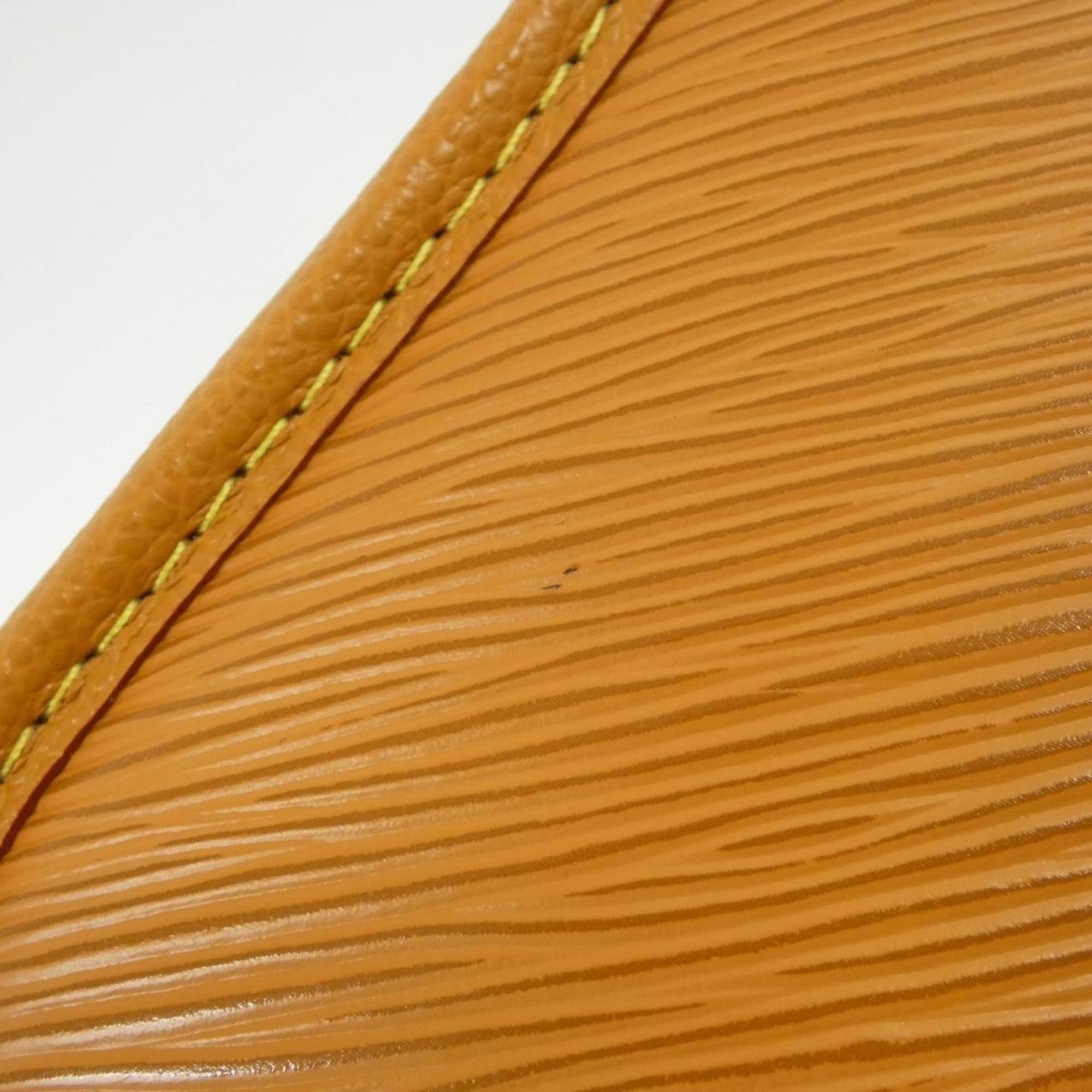 Louis Vuitton Gold Brown Gold Orange Leather Shoulder Bag (Pre-Owned)