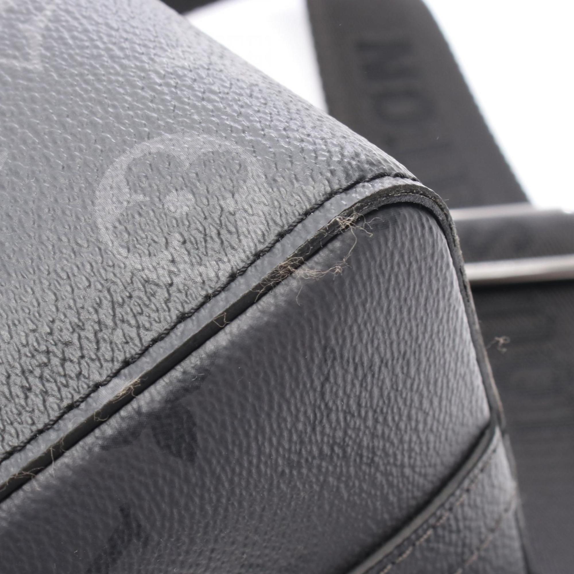 Louis Vuitton Black Gray Pvc Coated Canvas Monogram Eclipse Leather Shoulder Bag (Pre-Owned)