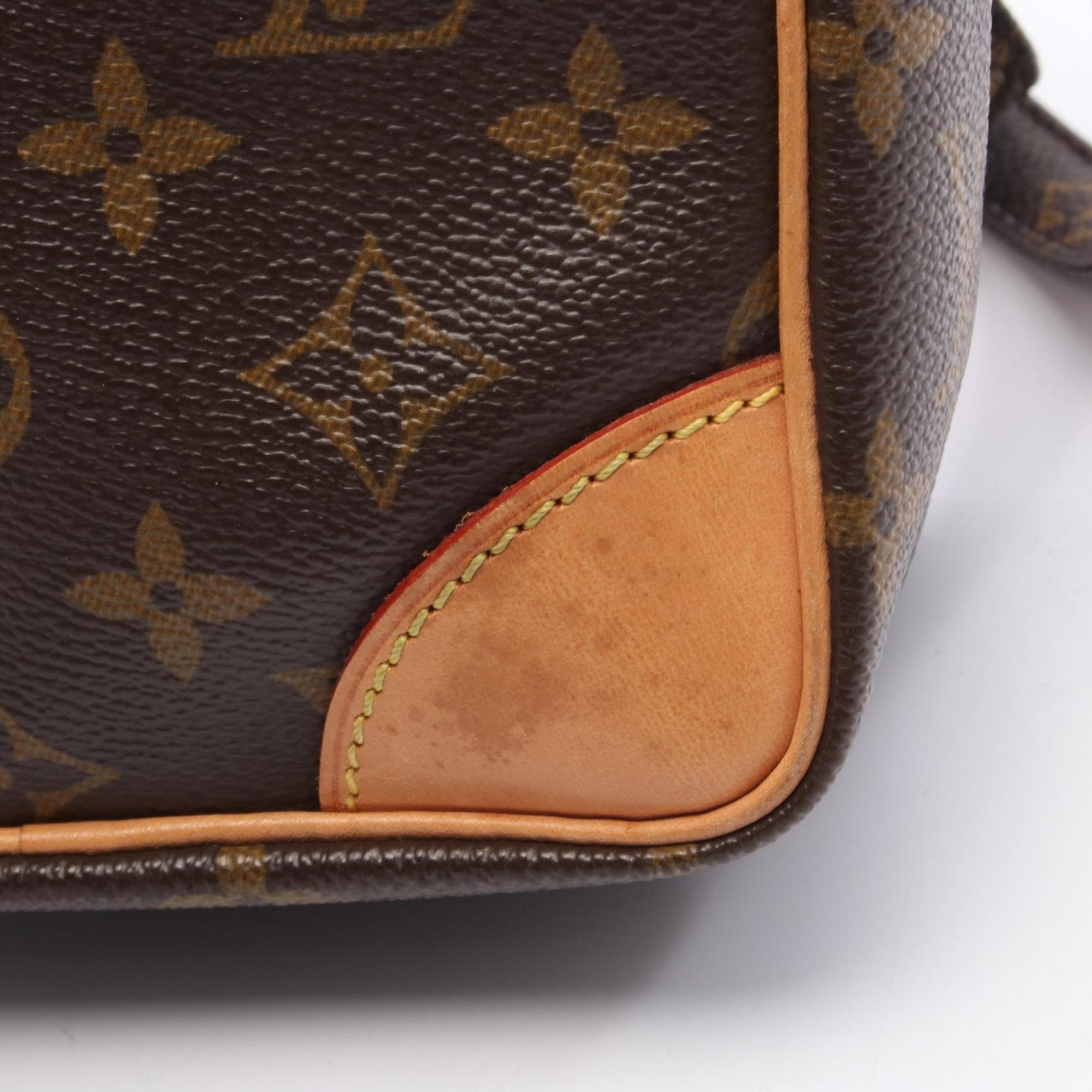 Louis Vuitton Brown Monogram Coated Canvas Shoulder Bag (Pre-Owned)