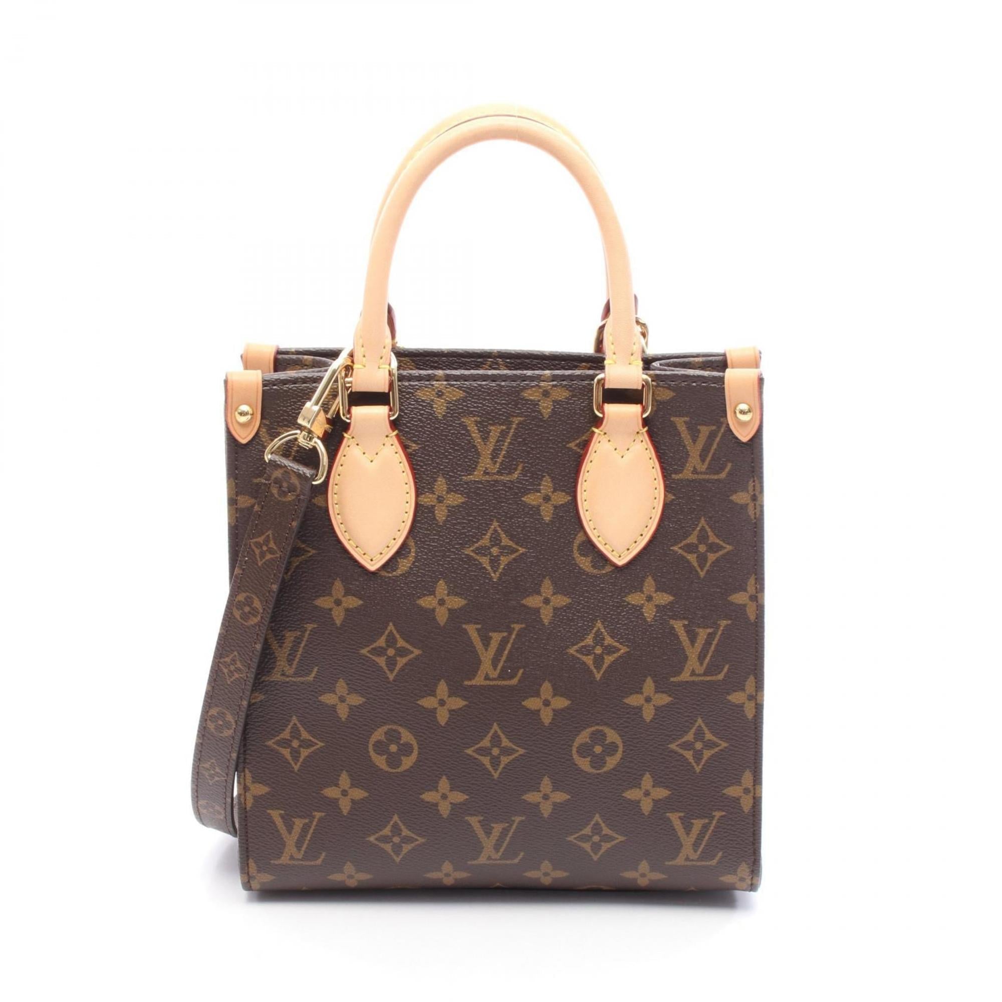 Louis Vuitton Brown Coated Canvas Leather Handbag (Pre-Owned)