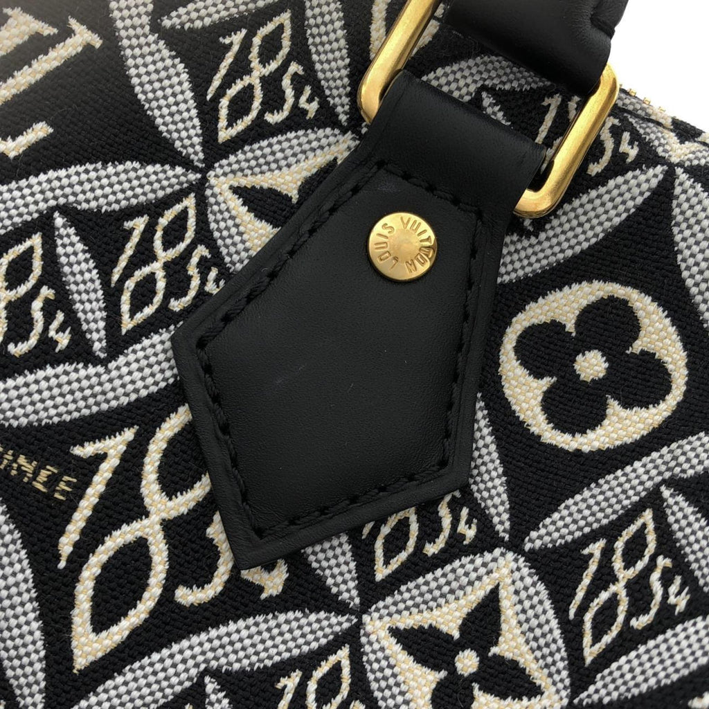 Louis Vuitton Black Jacquard Boston Bag (Pre-Owned)