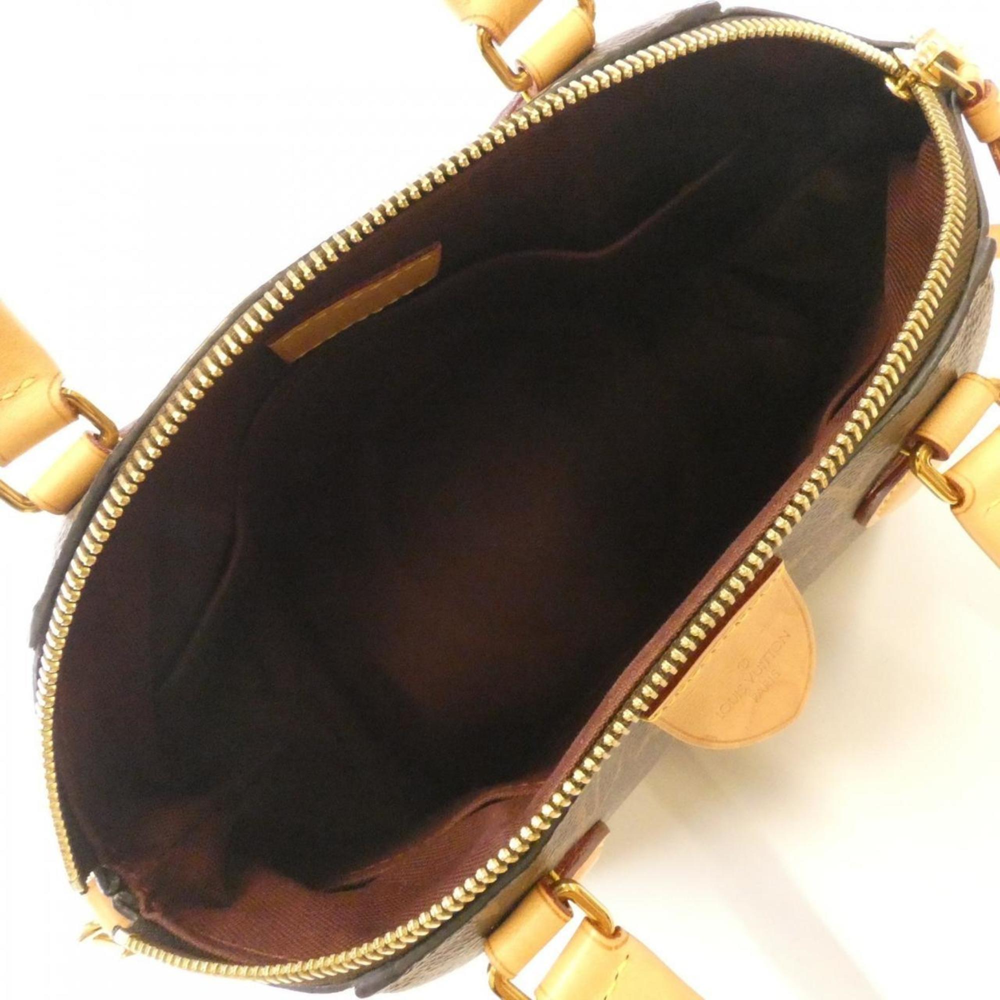 Louis Vuitton Marron Coated Canvas Handbag (Pre-Owned)