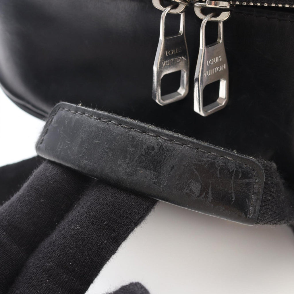 Louis Vuitton Black Brown Monogram Macassar Coated Canvas Leather Backpack (Pre-Owned)