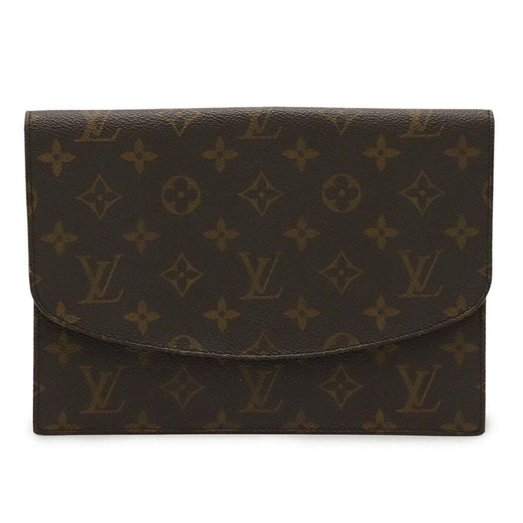 Louis Vuitton Brown Monogram Monogram Clutch Bag Pochette Pouch (Pre-Owned)