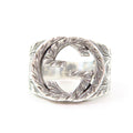 Interlocking G Arabesque Ring Sterling Silver