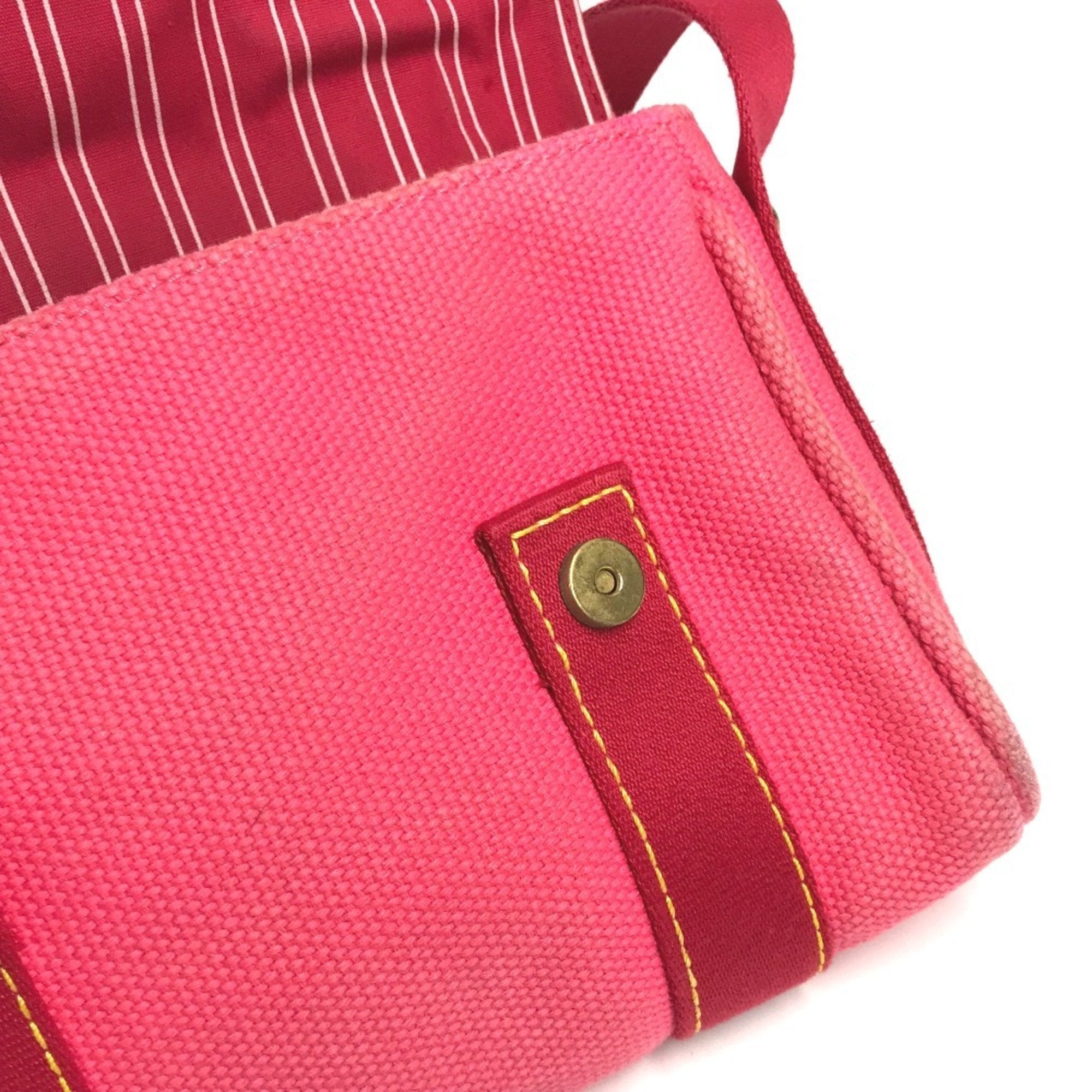 Louis Vuitton Pink Canvas Handbag Shoulder Bag (Pre-Owned)