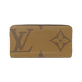 Louis Vuitton Marron Coated Canvas Long Wallet (Bi-Fold) (Pre-Owned)