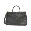 Louis Vuitton Black Leather Handbag (Pre-Owned)