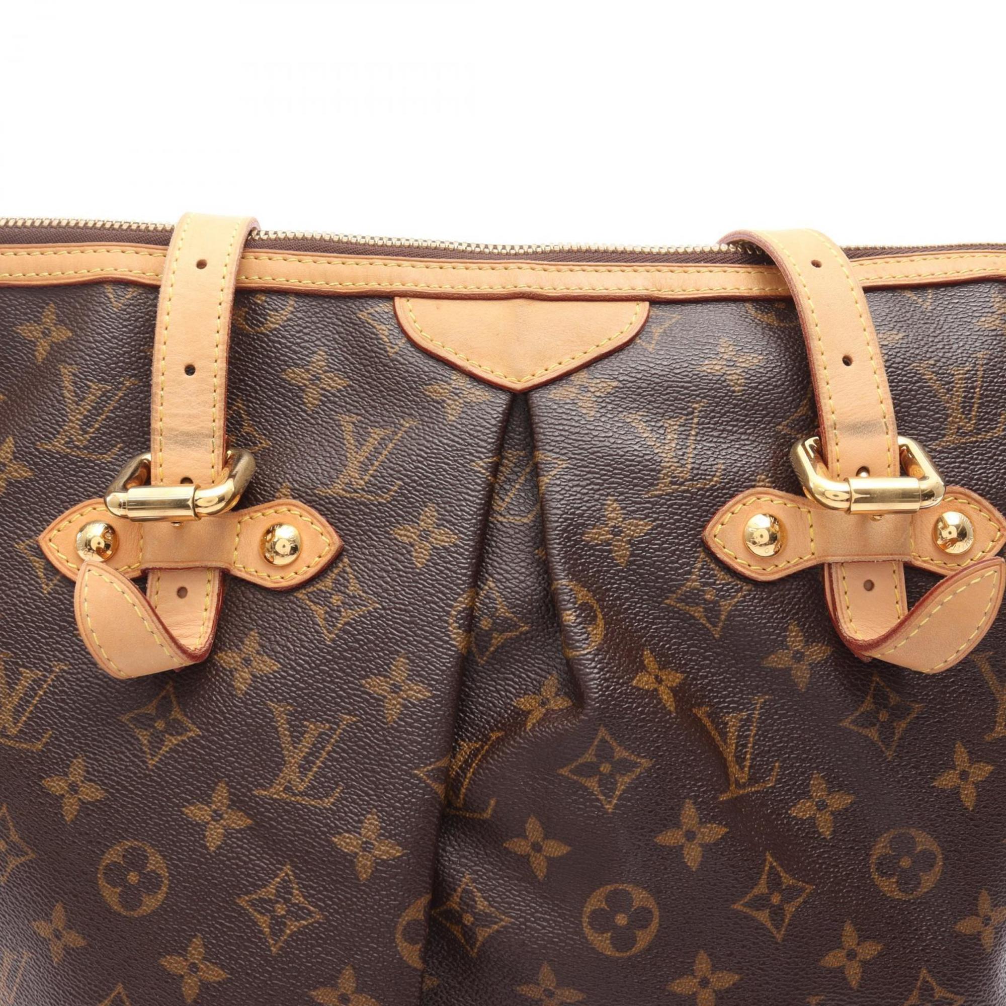 Louis Vuitton Brown Pvc Coated Canvas Leather Shoulder Bag (Pre-Owned)