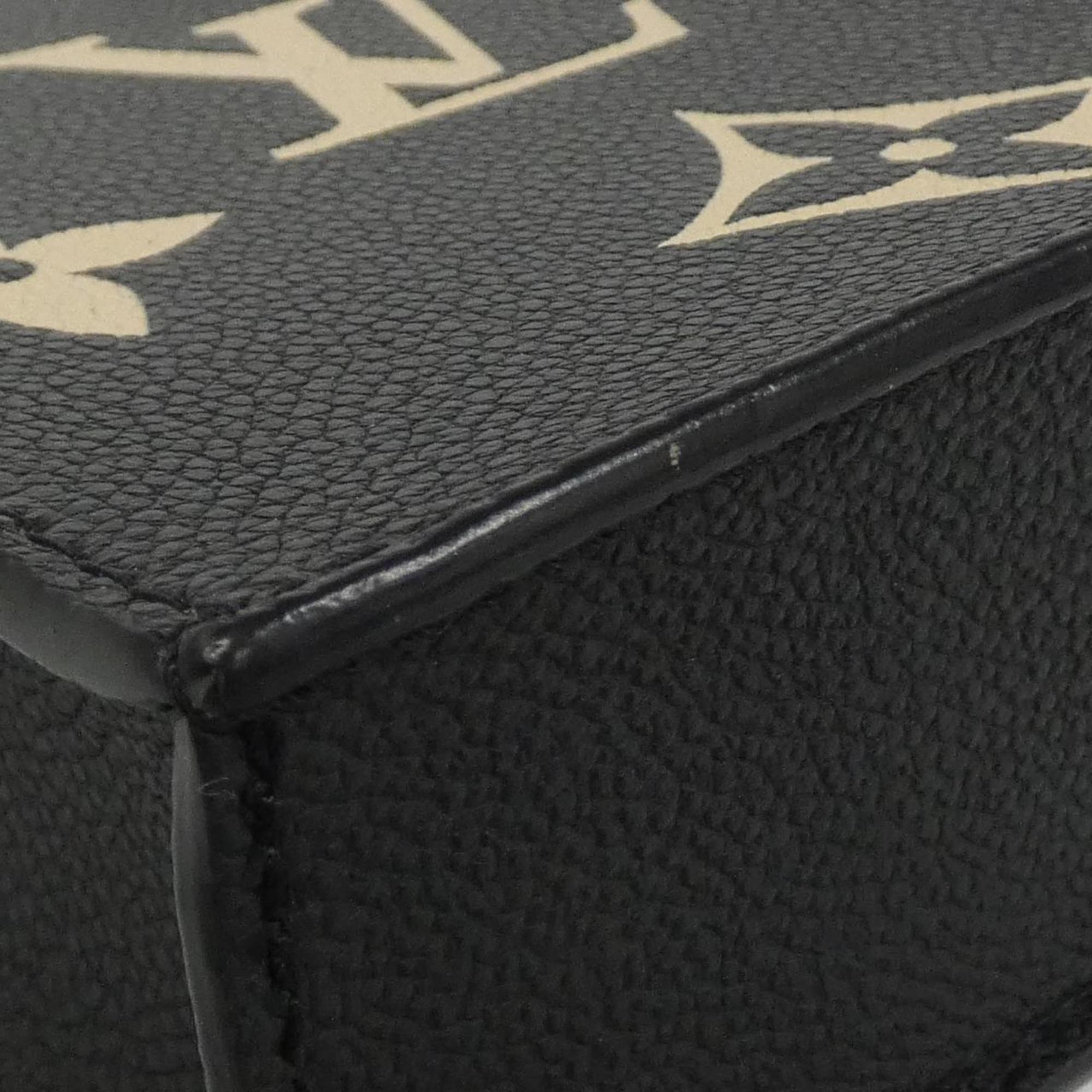 Louis Vuitton Monogram Empreinte Beige Black Leather Handbag (Pre-Owned)