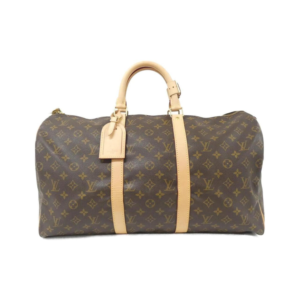 Louis Vuitton Brown Coated Canvas Boston Bag (Pre-Owned)