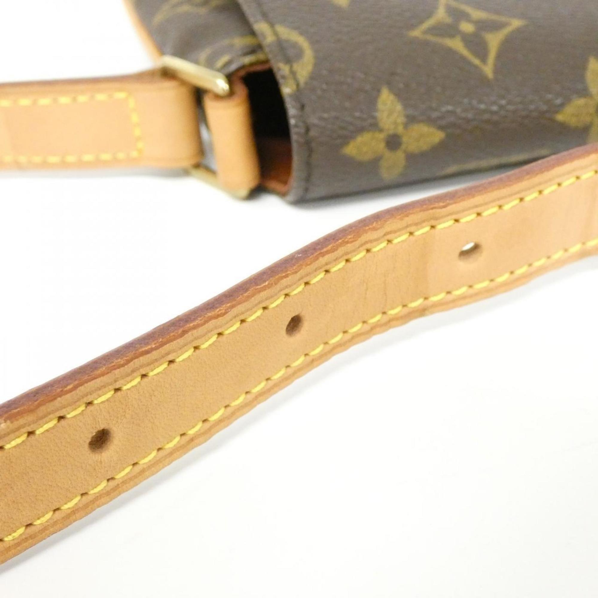 Louis Vuitton Monogram Marron Coated Canvas Shoulder Bag (Pre-Owned)
