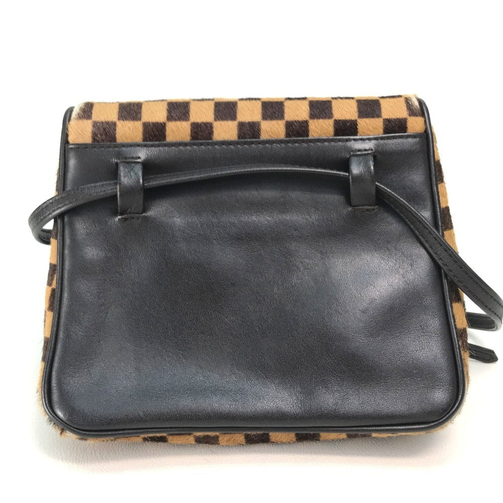 Louis Vuitton Brown Leather Pochette Shoulder Bag (Pre-Owned)