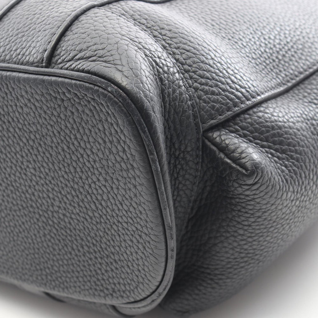 Louis Vuitton Black Leather Tote Bag (Pre-Owned)
