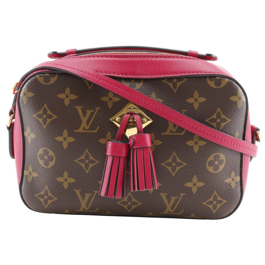 Louis Vuitton Brown Red Color Monogram Shoulder Bag (Pre-Owned)