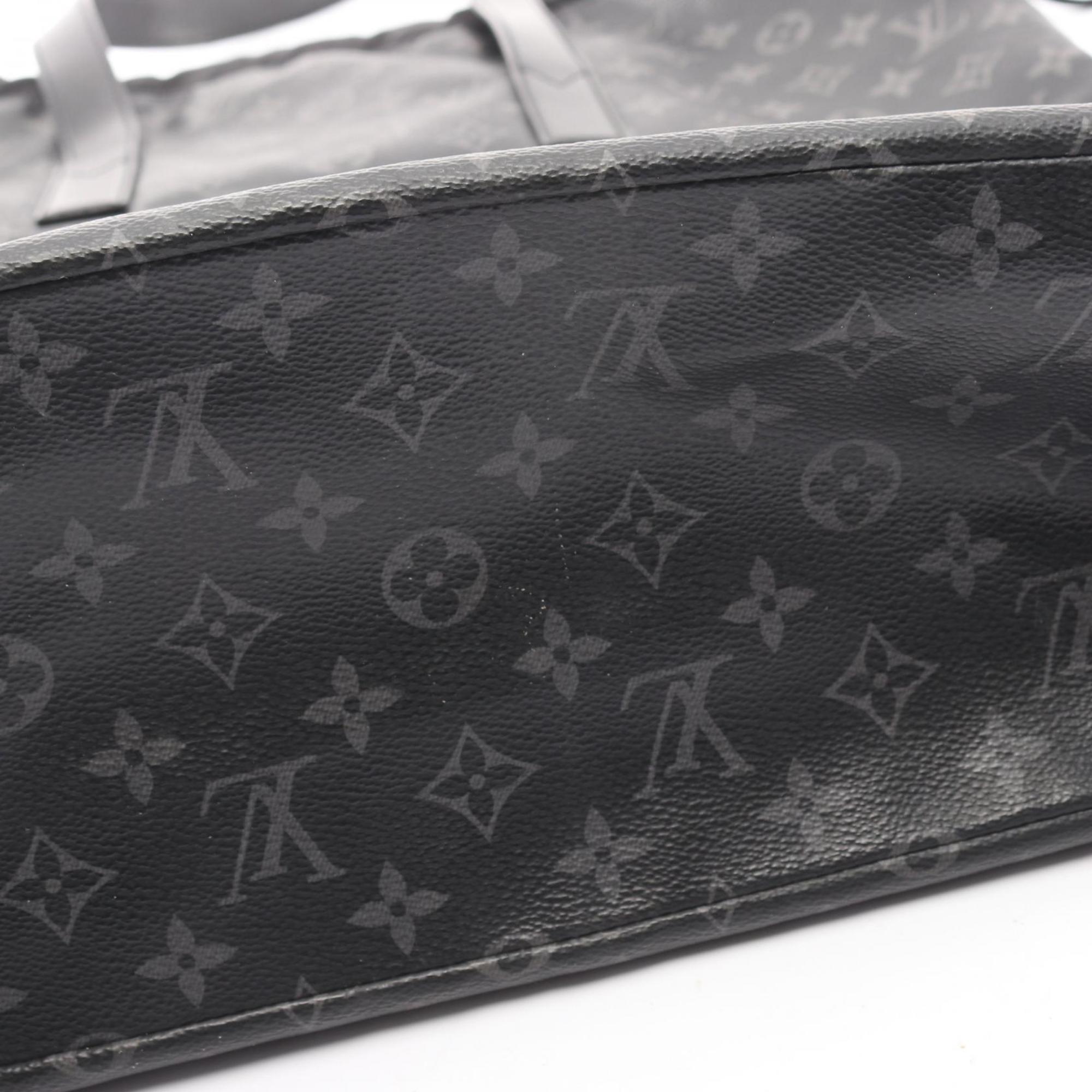 Louis Vuitton Black Coated Canvas Pvc Monogram Eclipse Leather Tote Bag (Pre-Owned)