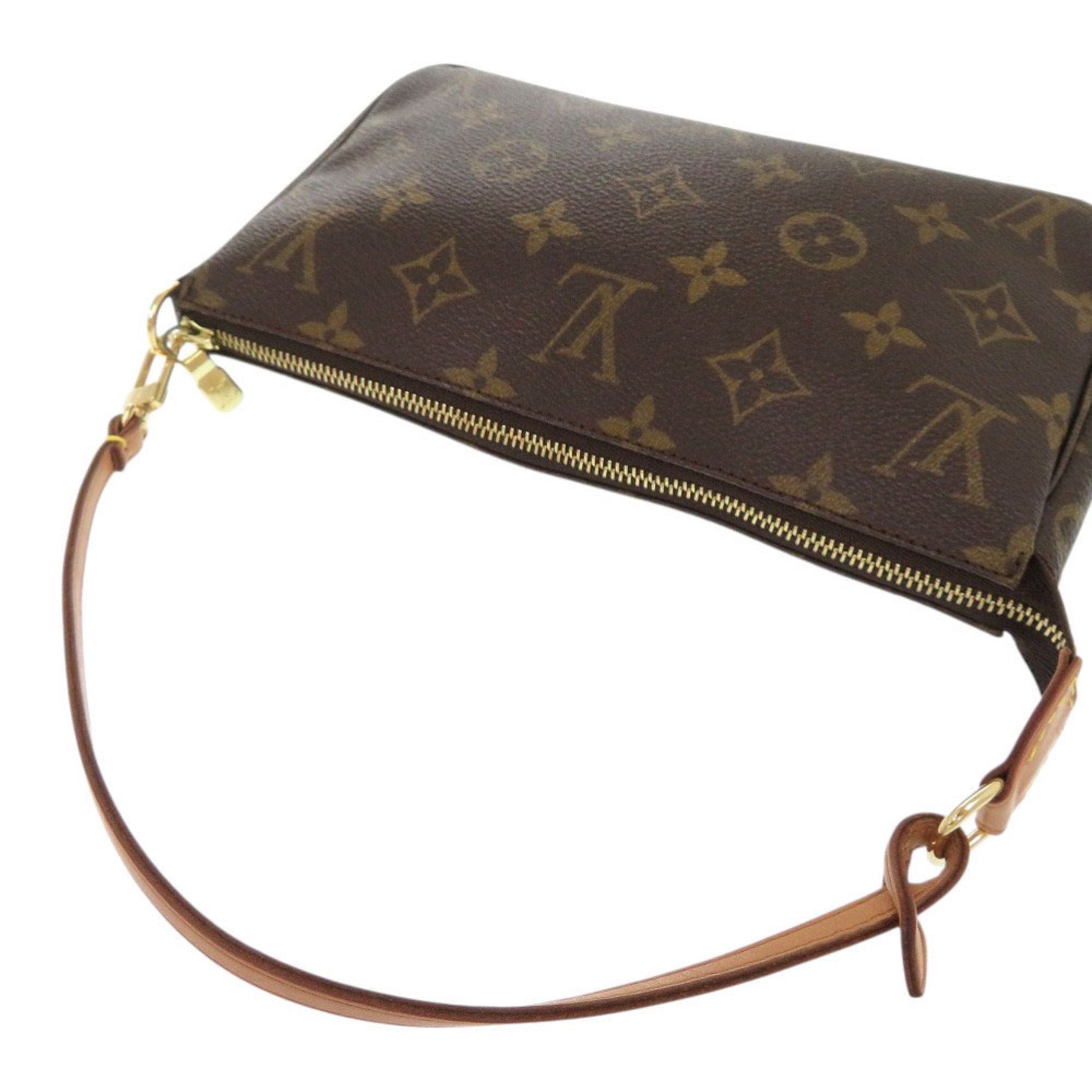 Louis Vuitton Brown Monogram Canvas Pochette Pouch (Pre-Owned)