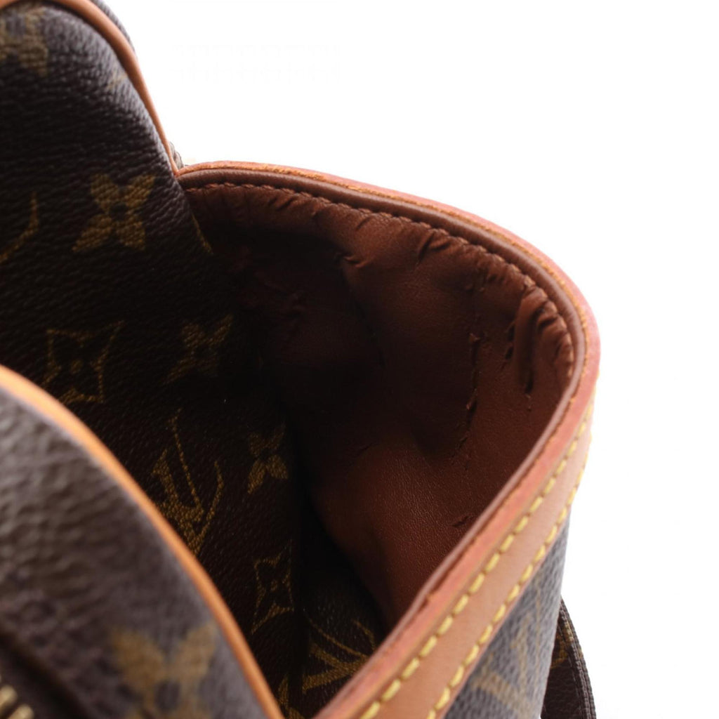 Louis Vuitton Brown Coated Canvas Leather Shoulder Bag (Pre-Owned)
