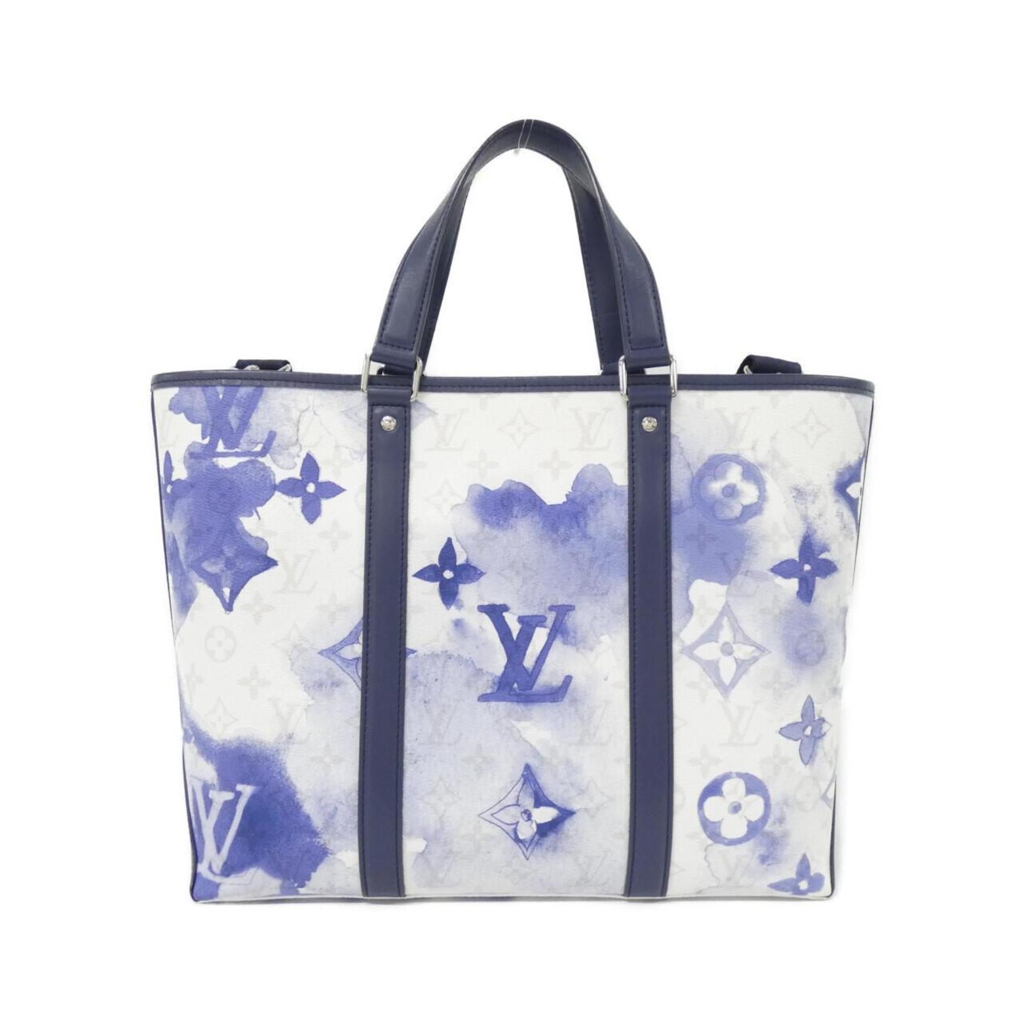 Louis Vuitton Blue Coated Canvas Handbag (Pre-Owned)