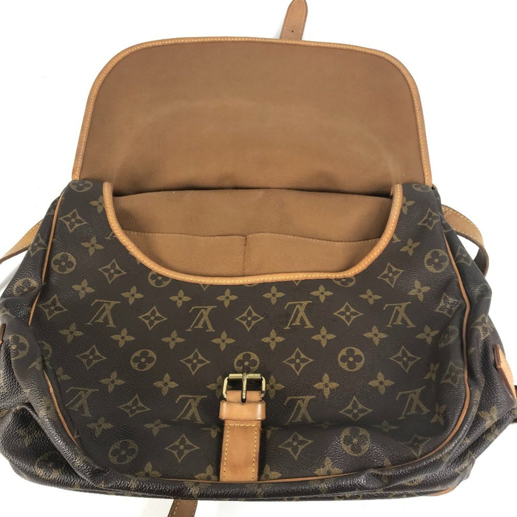 Louis Vuitton Brown Monogram Canvas Shoulder Bag (Pre-Owned)