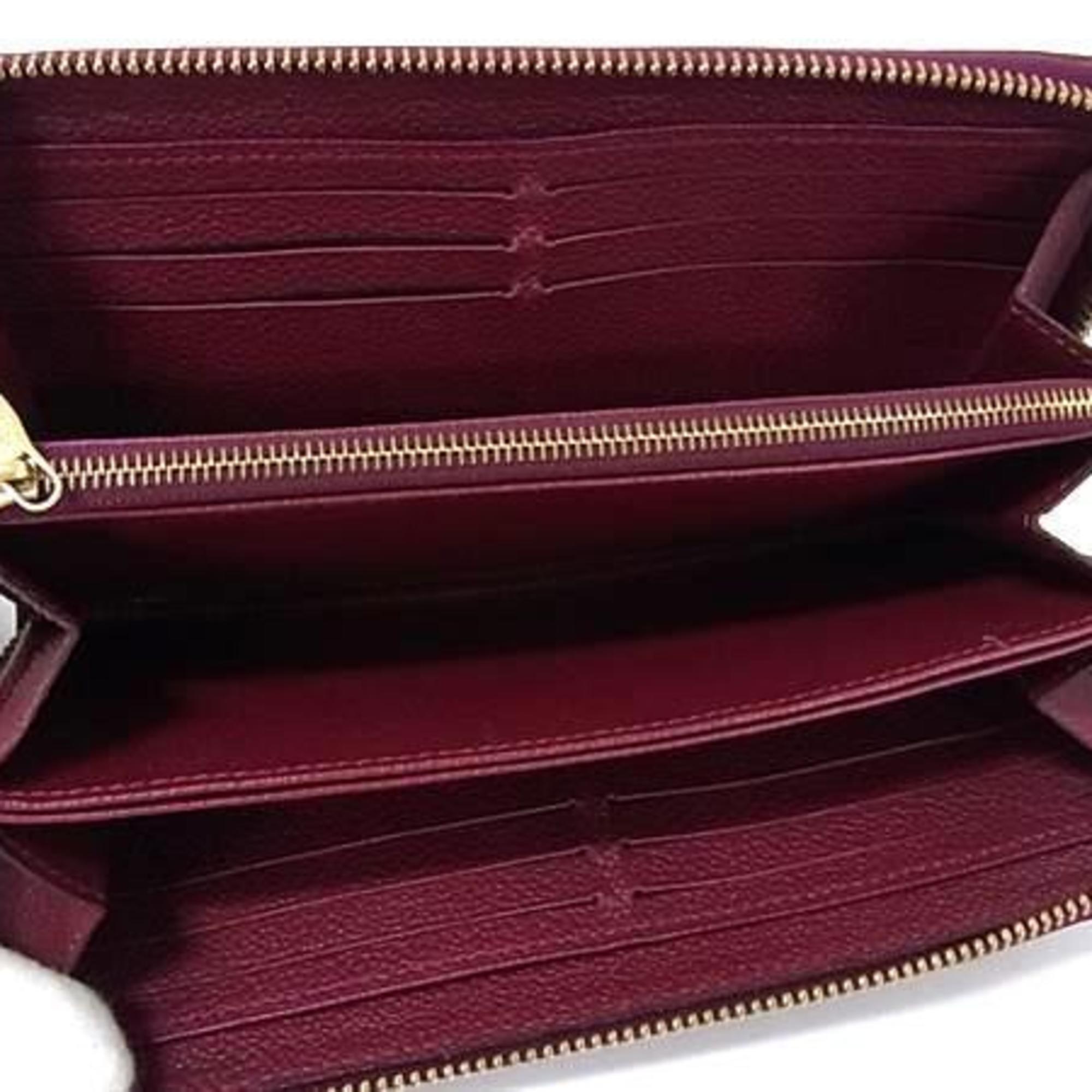 Louis Vuitton Aurore Bordeaux Monogram Empreinte Long Wallet (Bi-Fold) (Pre-Owned)