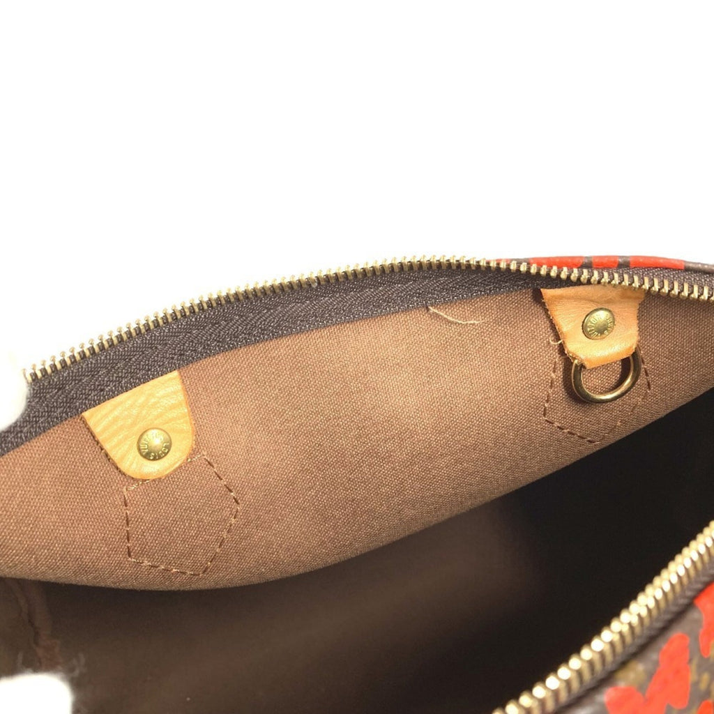 Louis Vuitton Monogram Graffiti Lv Orange Orange Monogram Graffiti Boston Bag Handbag (Pre-Owned)