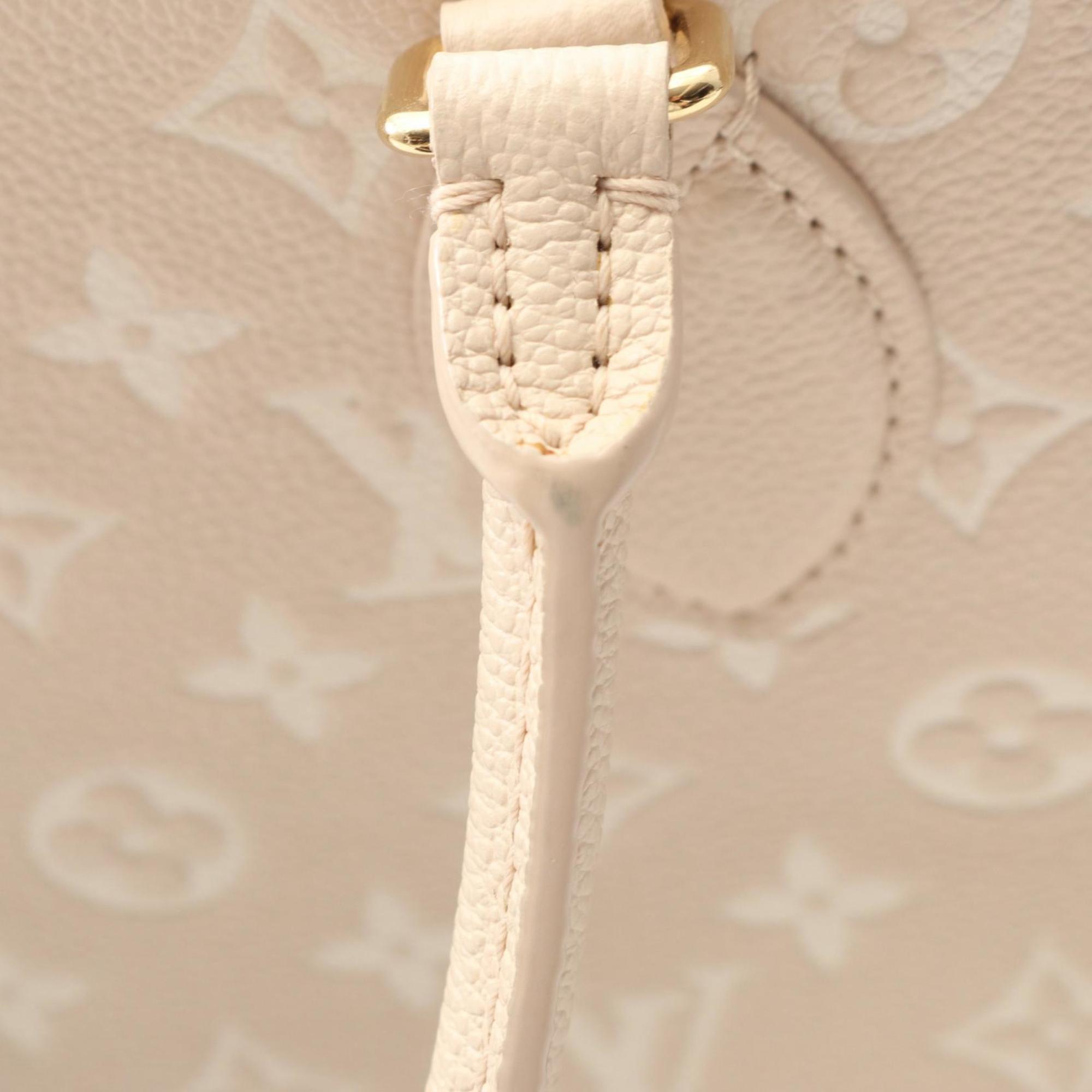 Louis Vuitton Beige Pink Rose Yellow Leather Handbag (Pre-Owned)