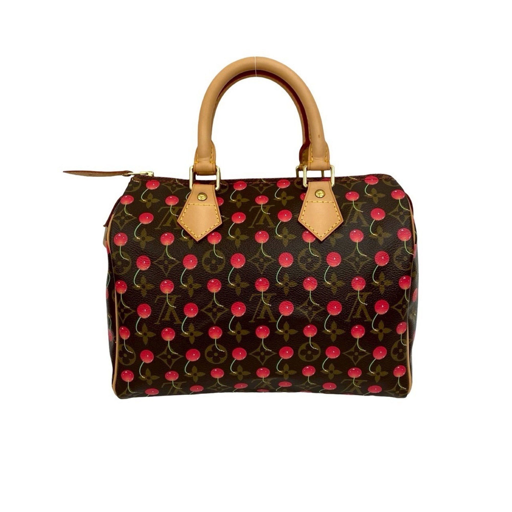 Louis Vuitton Brown Red Color Leather Pvc Boston Bag Handbag (Pre-Owned)