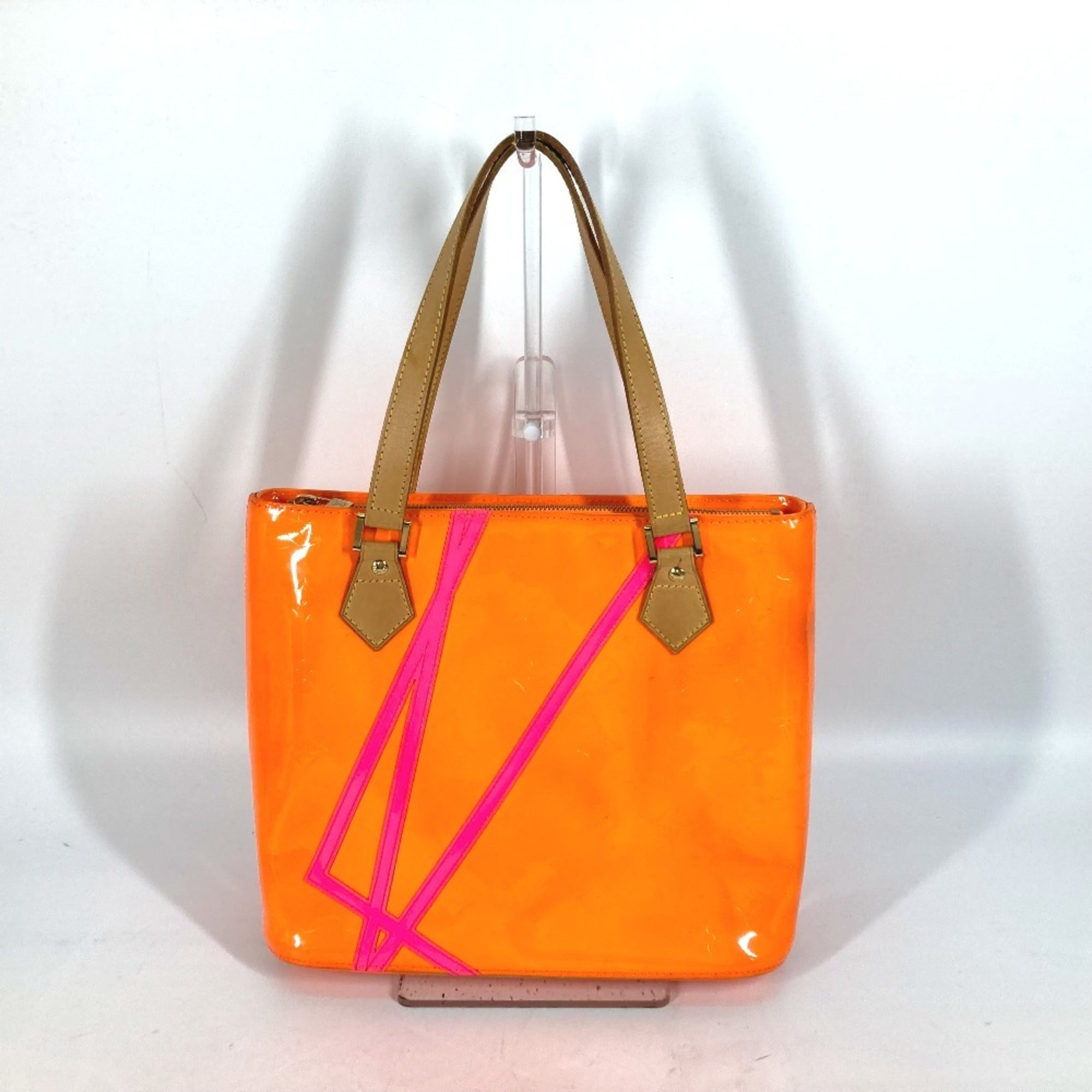 Louis Vuitton Monogram Vernis Orange Pink Monogram Vernis Shoulder Bag Tote Bag (Pre-Owned)
