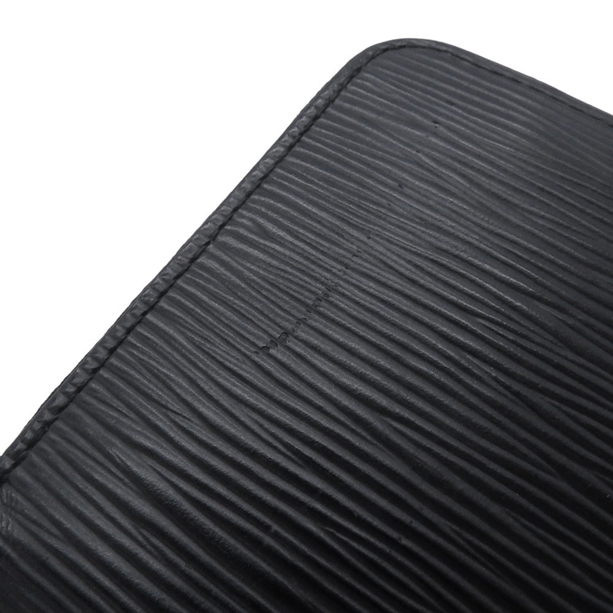Louis Vuitton Black Noir Epi Leather Long Wallet (Bi-Fold) (Pre-Owned)