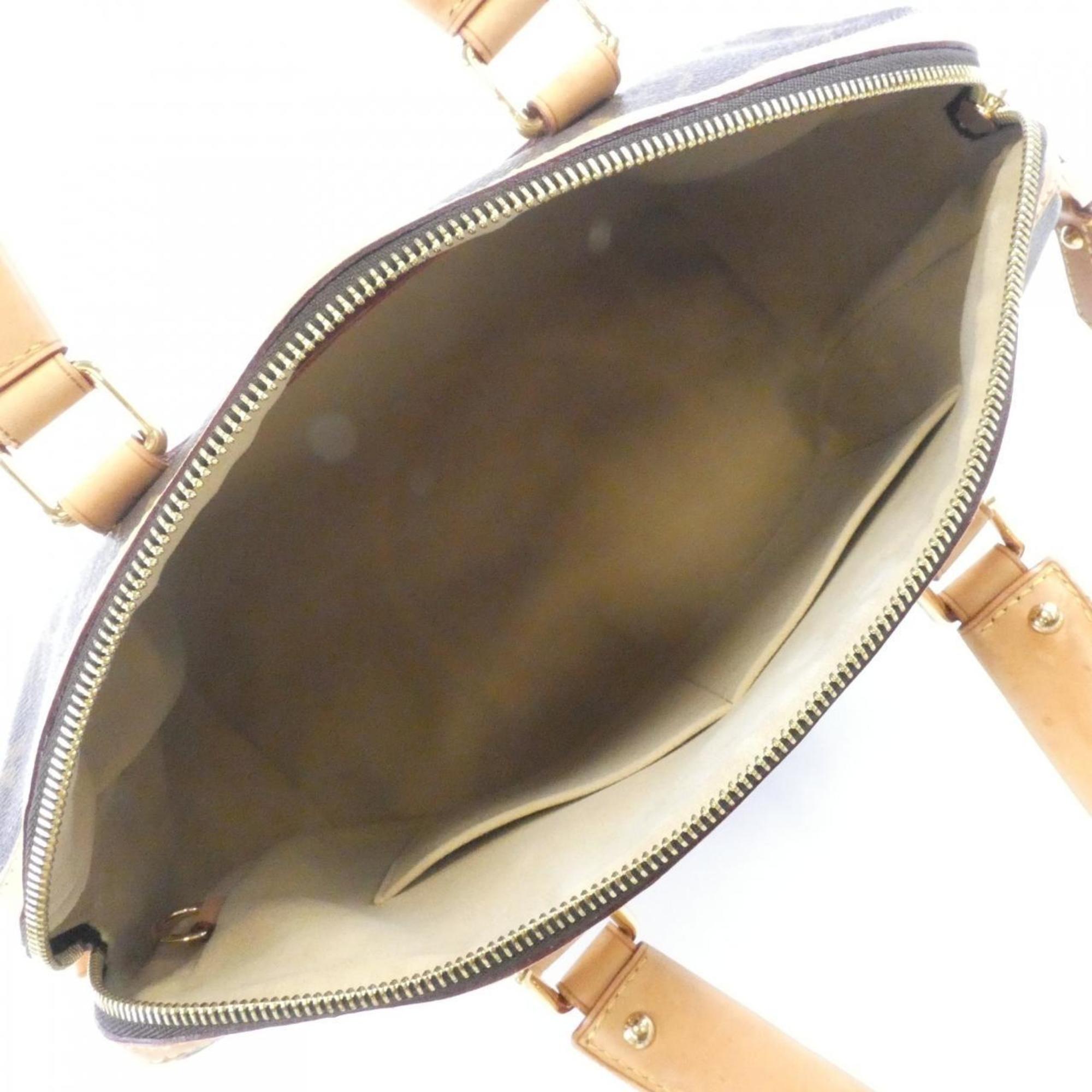 Louis Vuitton Marron Coated Canvas Handbag (Pre-Owned)