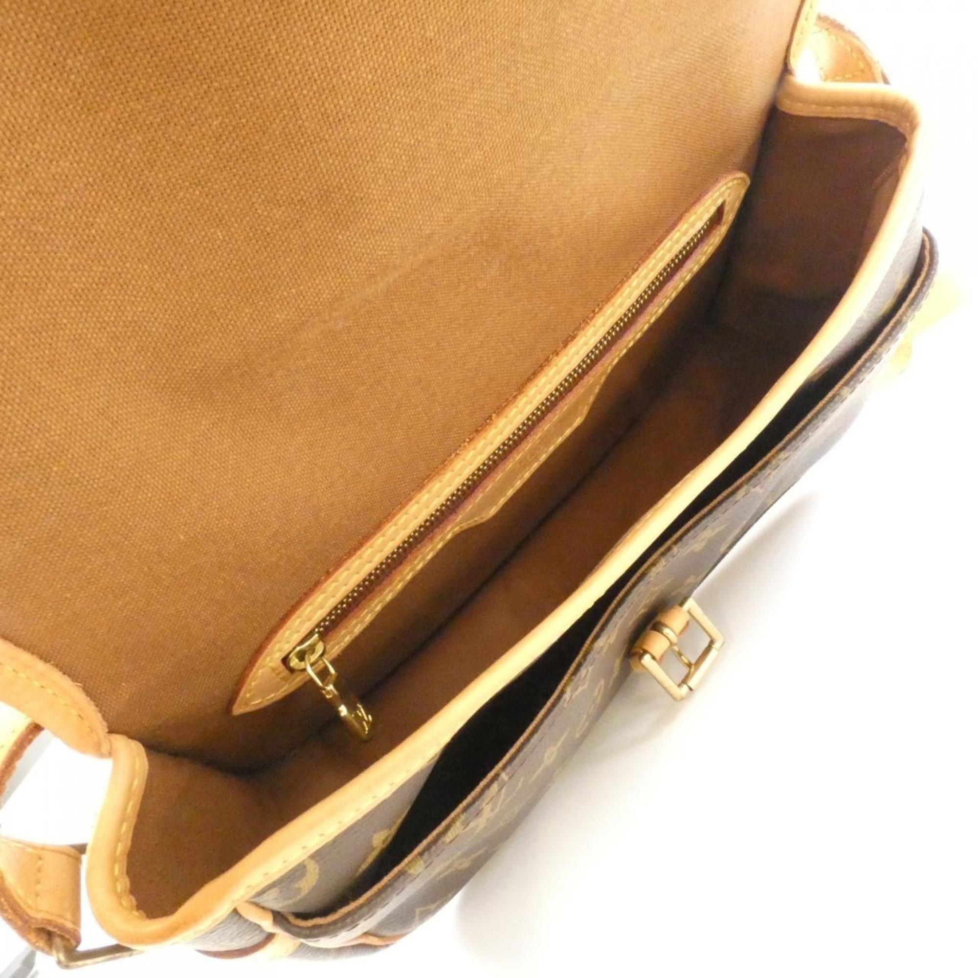 Louis Vuitton Brown Coated Canvas Shoulder Bag (Pre-Owned)