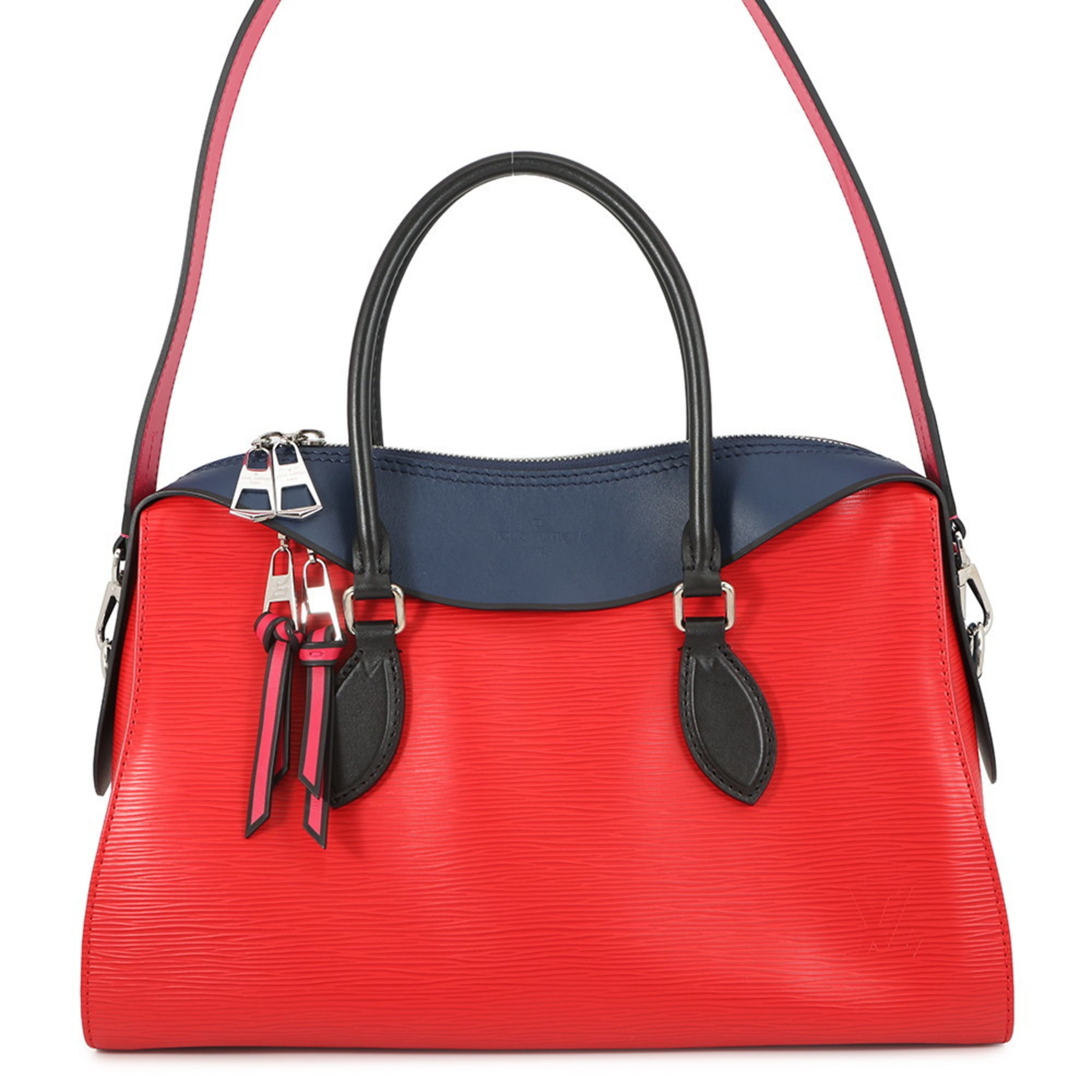 Louis Vuitton Red Color Epi Leather Handbag (Pre-Owned)