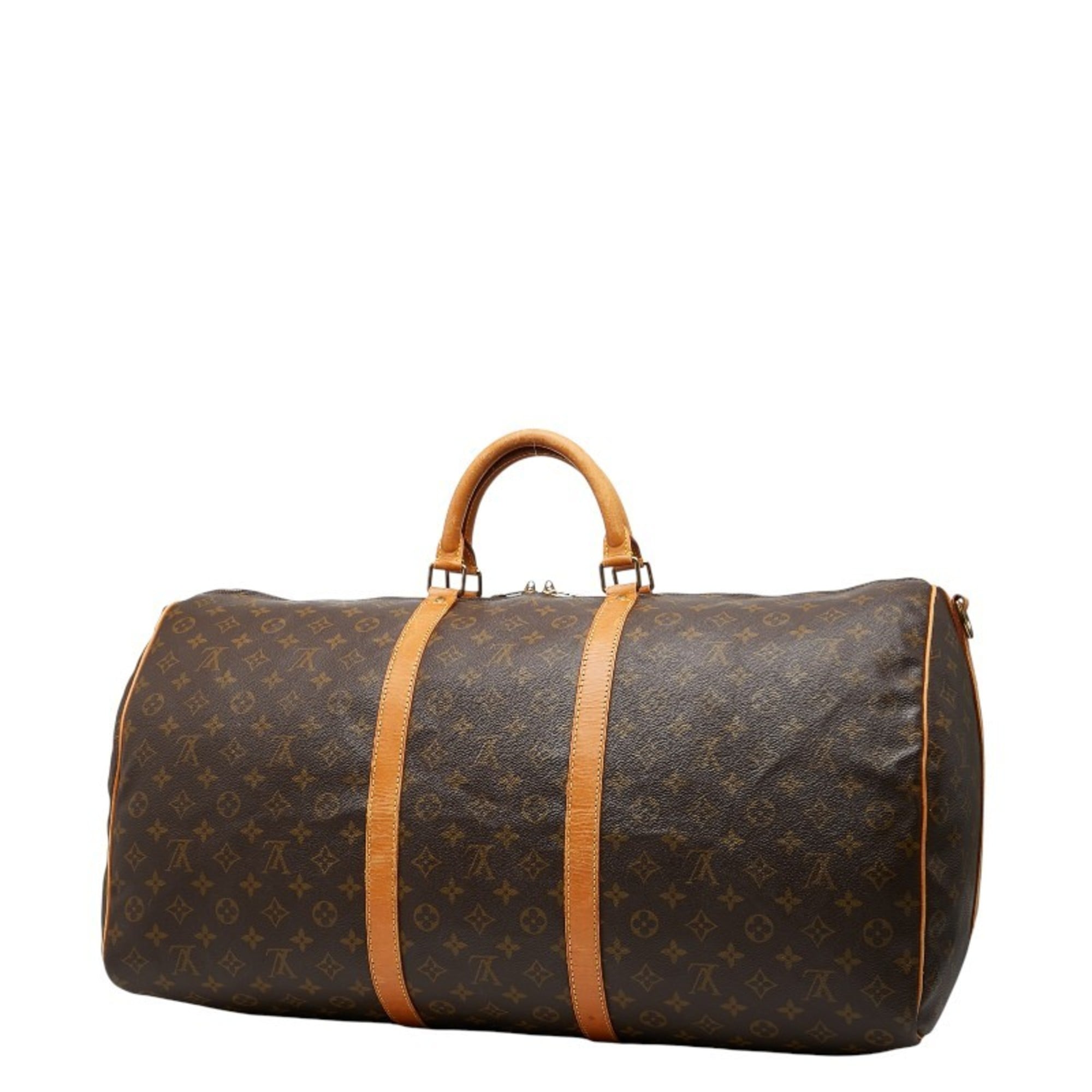 Louis Vuitton Monogram Brown Monogram Monogram Pvc Leather Boston Bag Shoulder Bag (Pre-Owned)