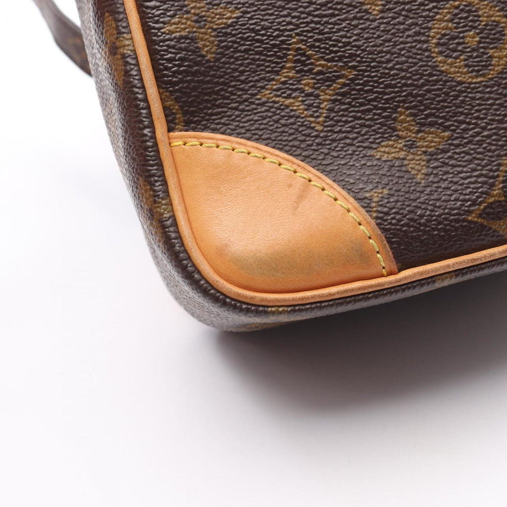 Louis Vuitton Brown Coated Canvas Leather Shoulder Bag (Pre-Owned)