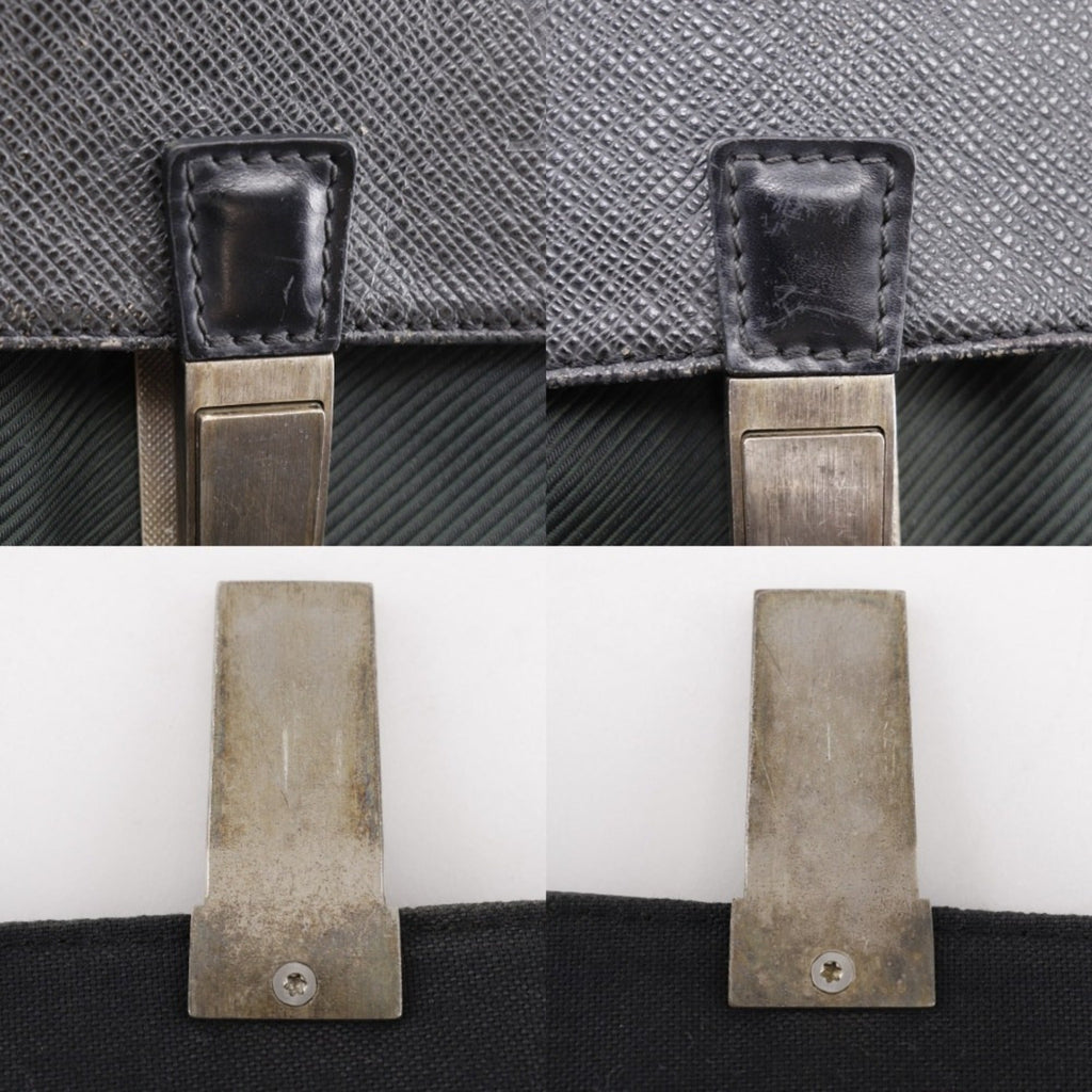 Louis Vuitton Black Noir Taiga Leather Shoulder Bag (Pre-Owned)
