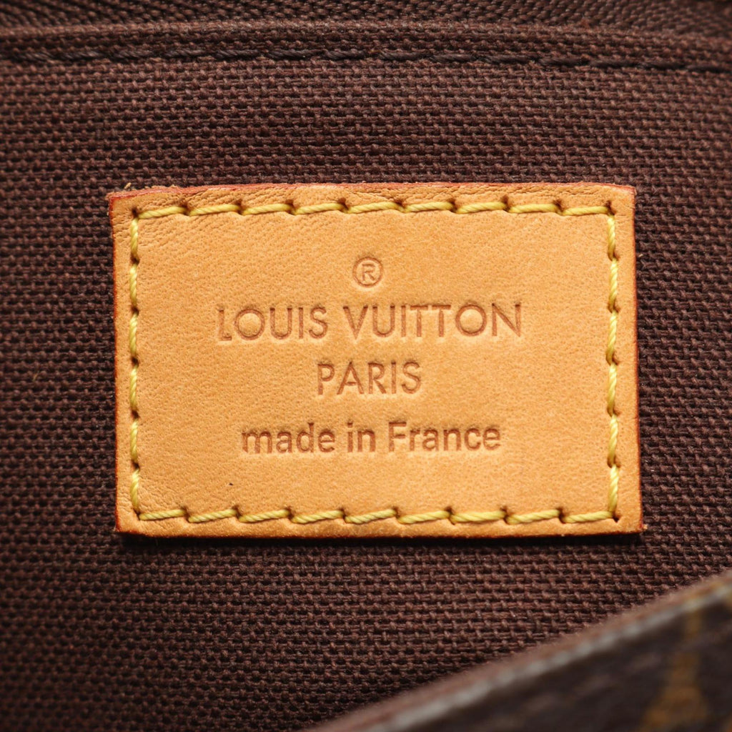 Louis Vuitton Brown Coated Canvas Leather Shoulder Bag (Pre-Owned)