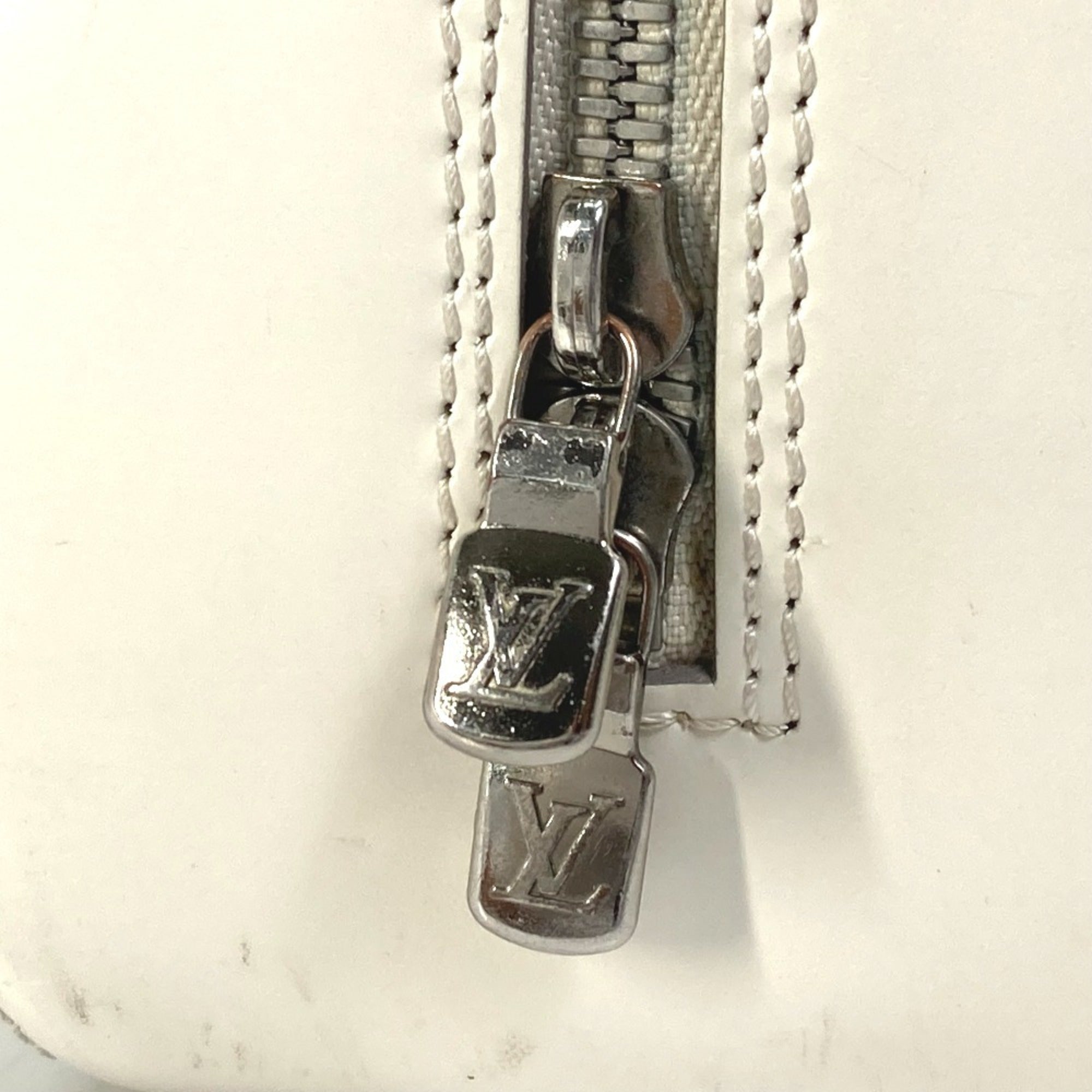 Louis Vuitton Epi Lv Off White White Epi Leather Boston Bag Handbag (Pre-Owned)