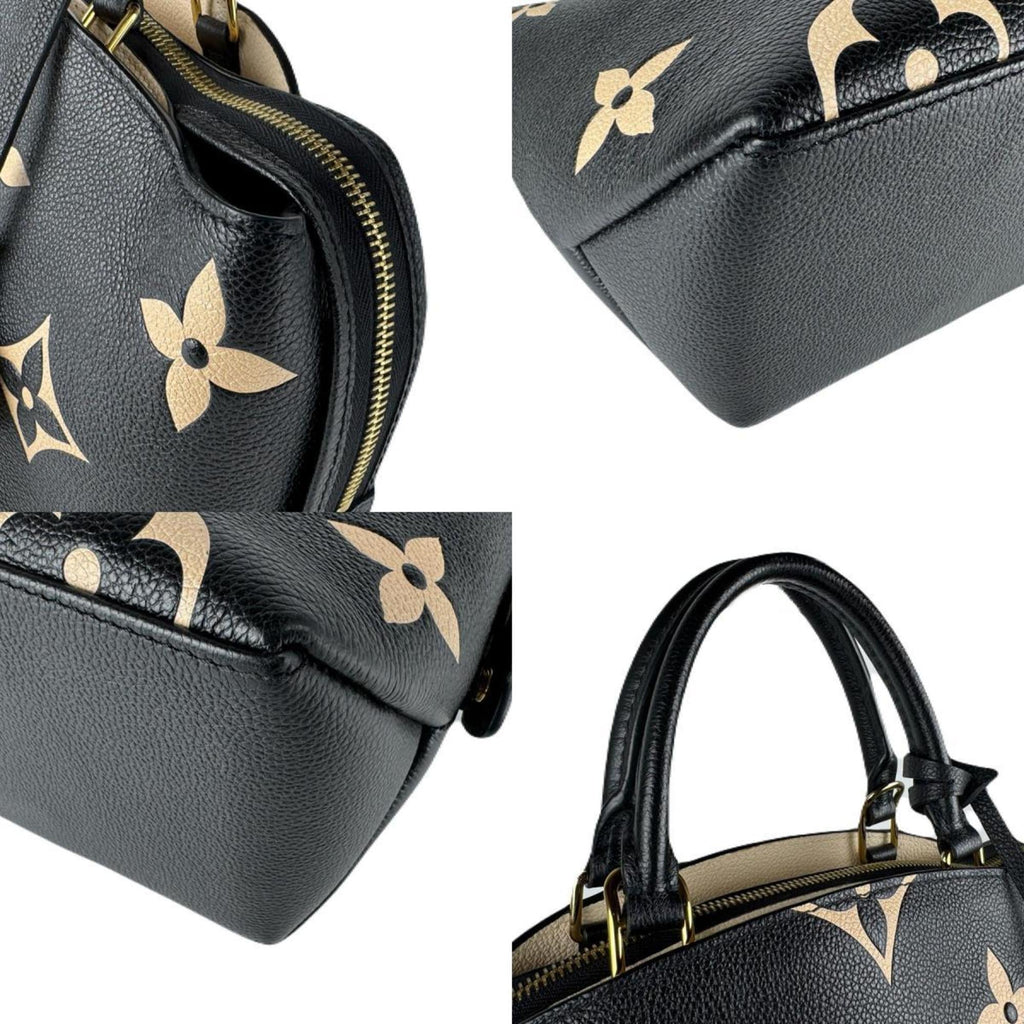 Louis Vuitton Beige Black Monogram Empreinte Handbag Shoulder Bag (Pre-Owned)