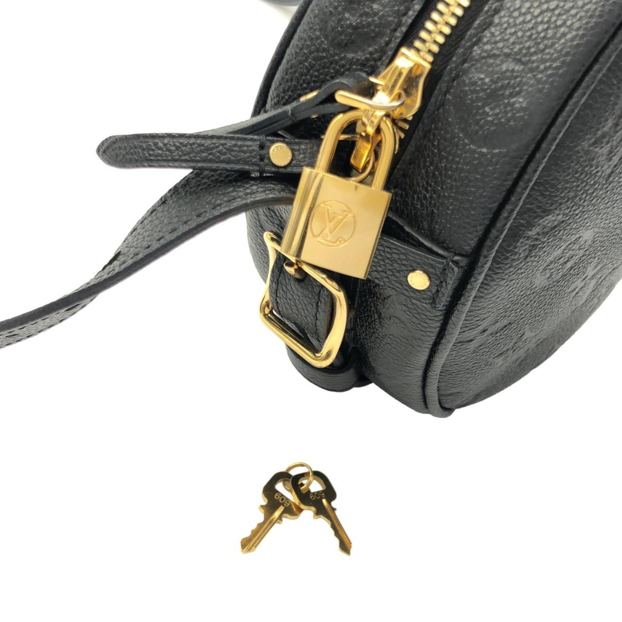 Louis Vuitton Black Leather Shoulder Bag (Pre-Owned)
